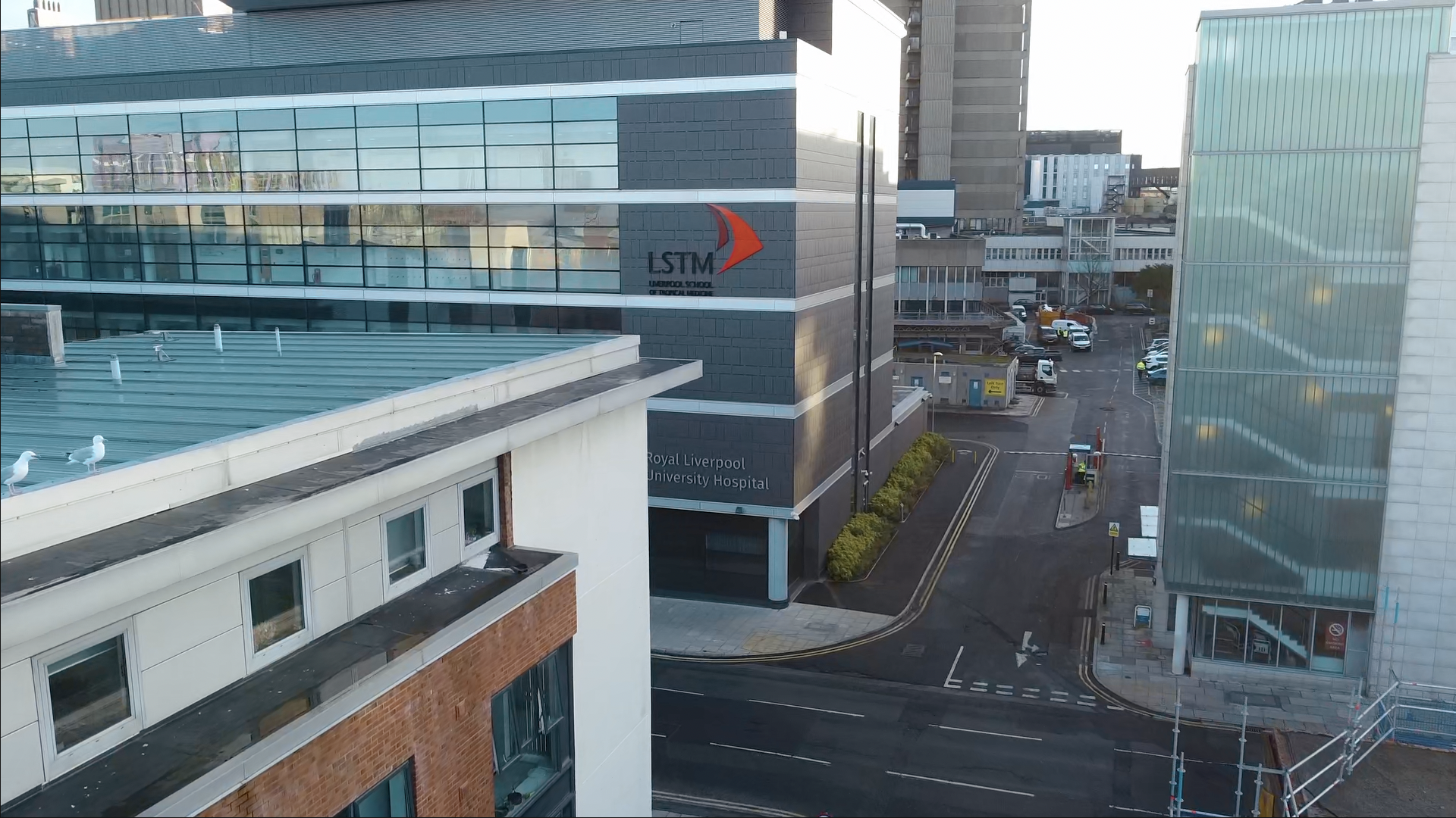 Drone shot of LSTM building