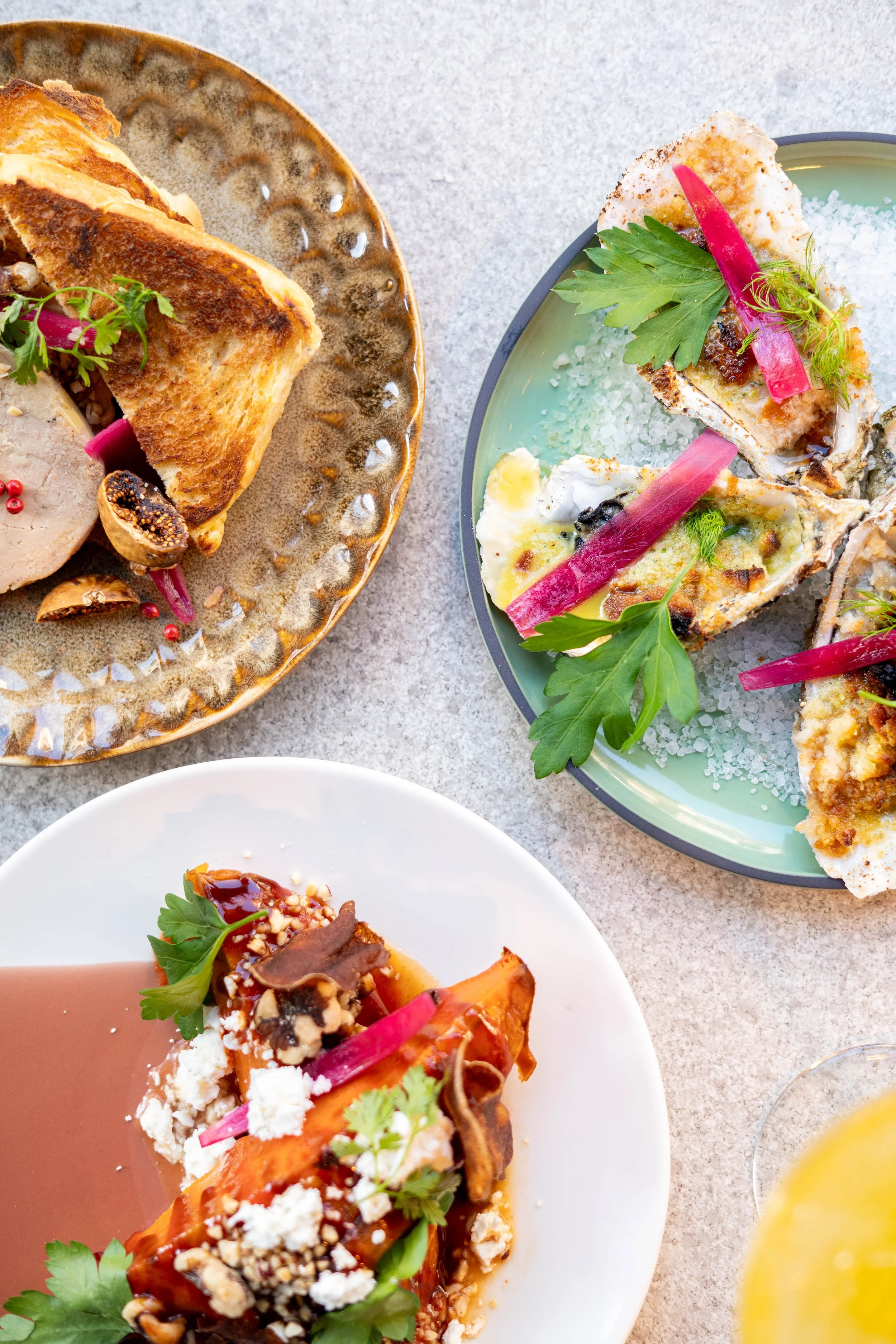 assiettes de tapas a partager