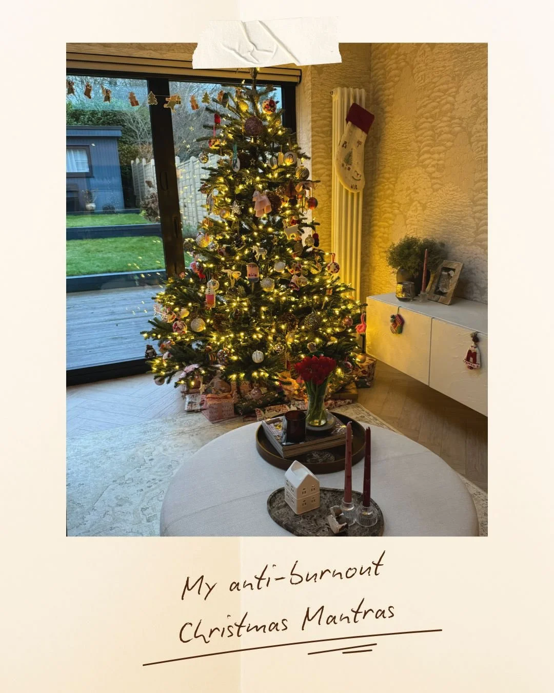 As Christmas Day approaches, here are the mantras I&rsquo;ll be reminding myself of to avoid festive burnout and to make sure I enjoy the week instead of taking the responsibility for everyone else&rsquo;s joy. Go gentle on yourselves 🤍 

I&rsquo;ve