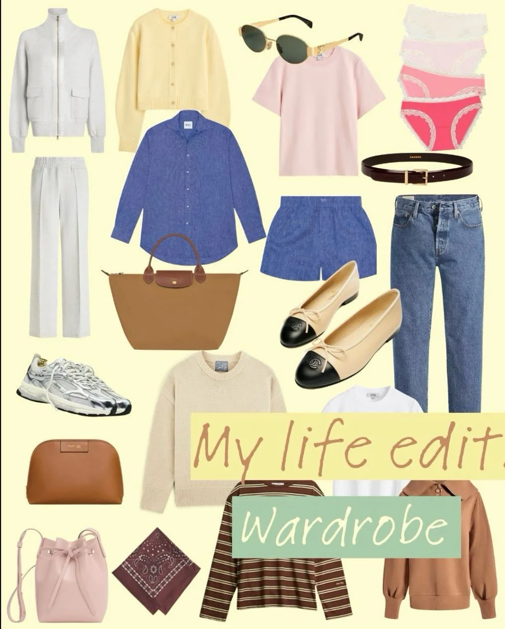 I committed the time, energy and money to building my dream (within reason) wardrobe for the chapter of life that I&rsquo;m in. It was more work than I expected but getting dressed feels fun again! 

My life edit - wardrobe - styling - motherhood