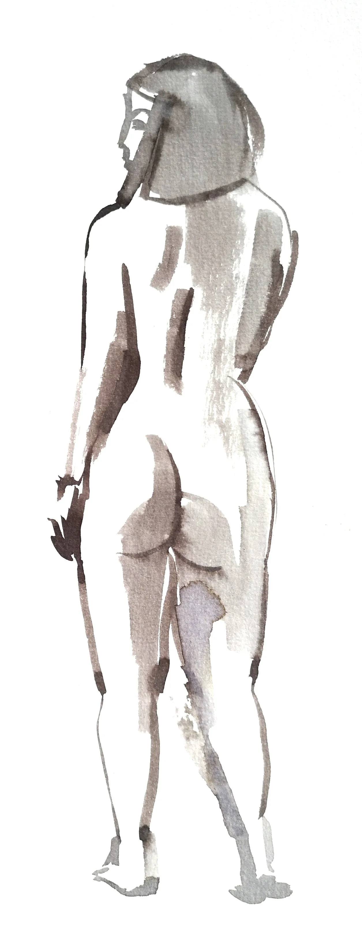 Nude
watercolor on paper
8.3 x 11.7 in / 21 x 29.7 cm