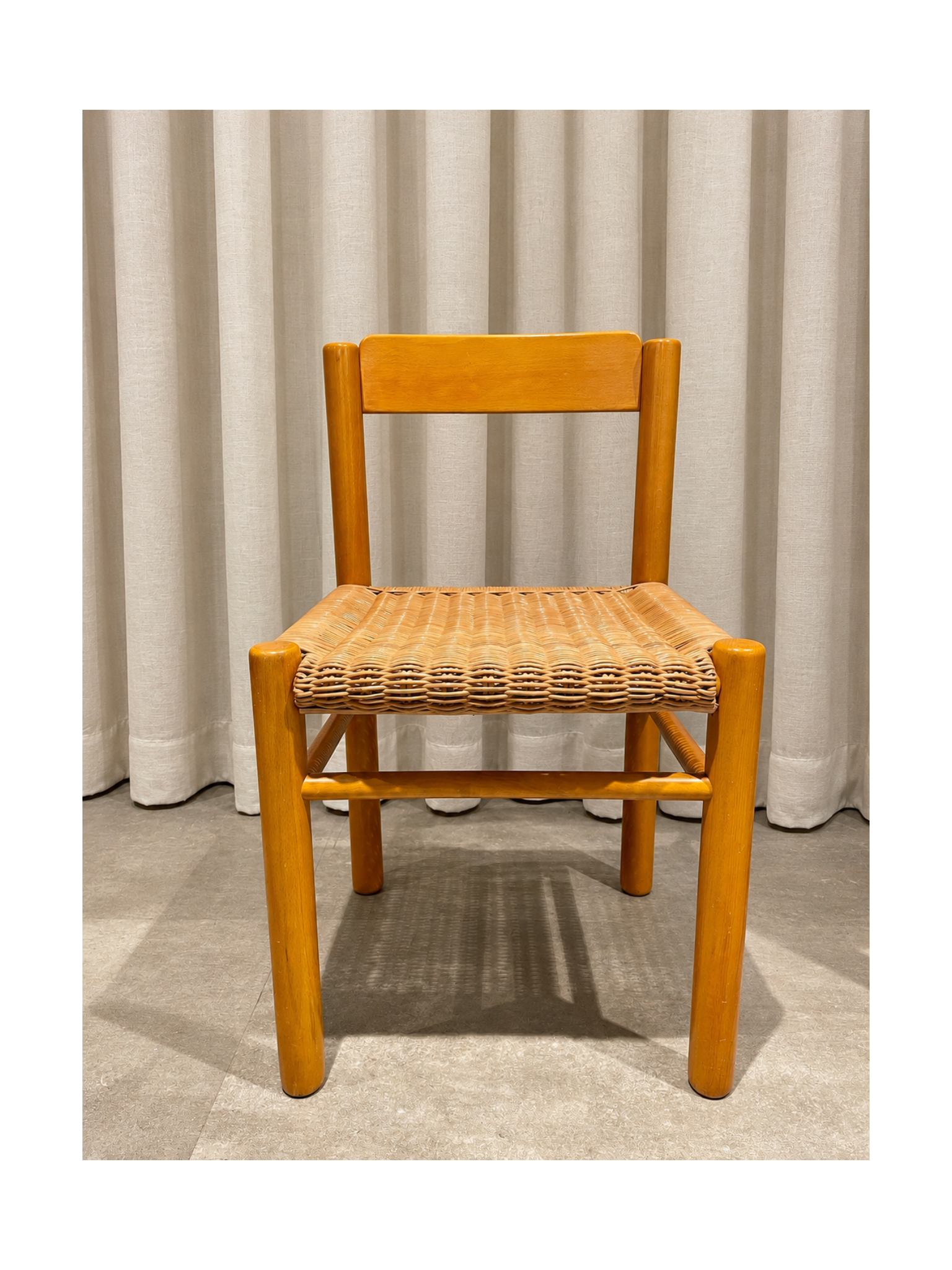 Vintage Rattan modular dining chair