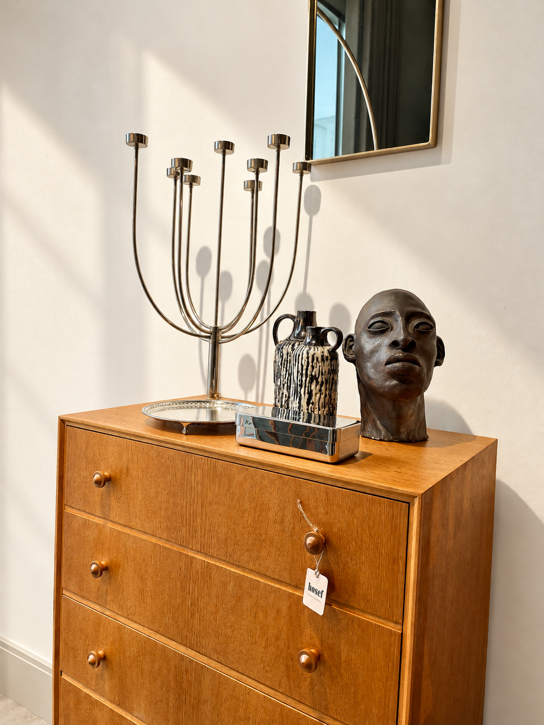 meredew midcentry chest of 5 drawers