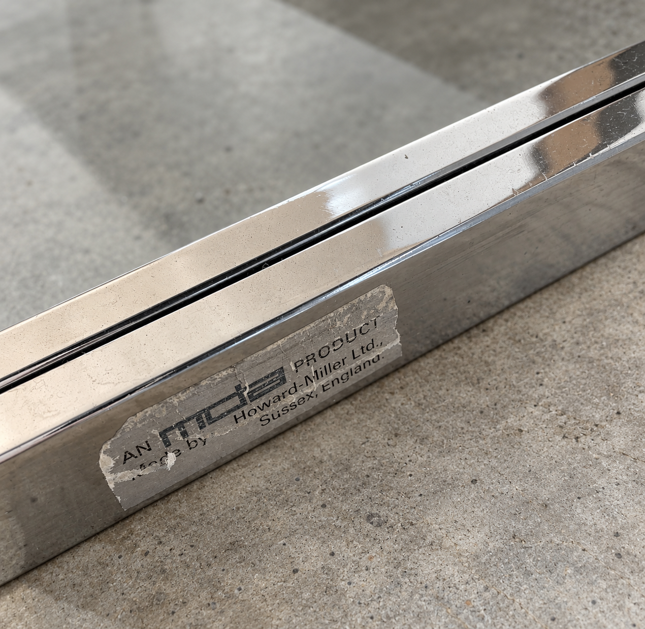 chrome and smoked glass nesting tables by Howard Miller