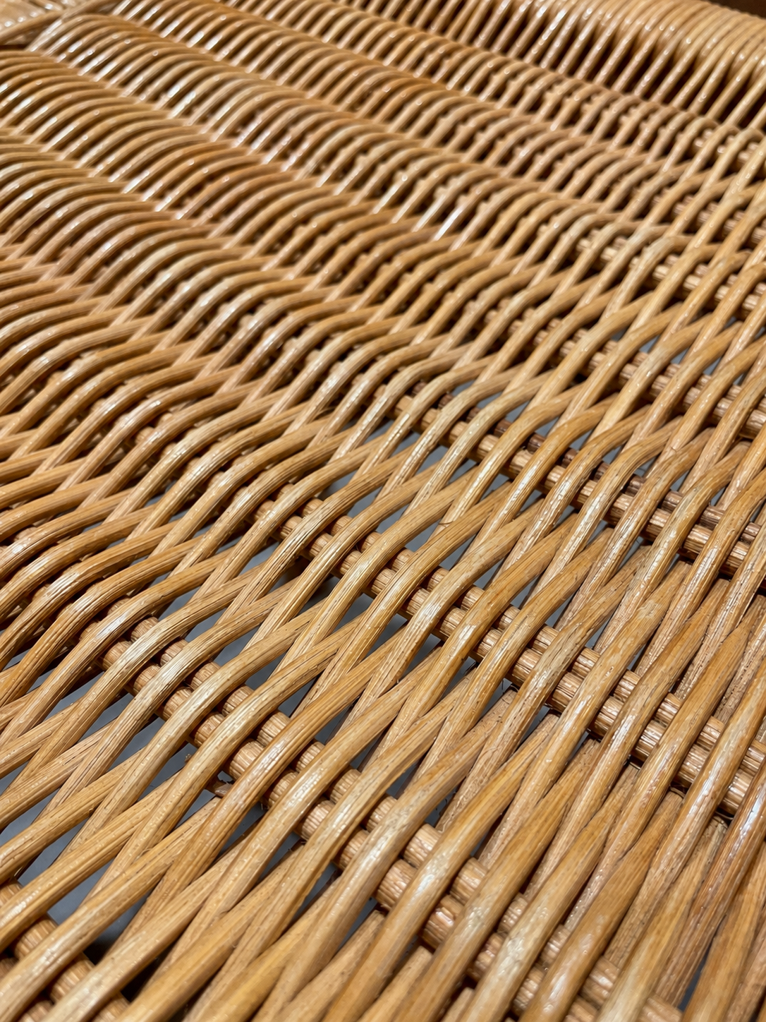 Vintage Rattan modular dining chair