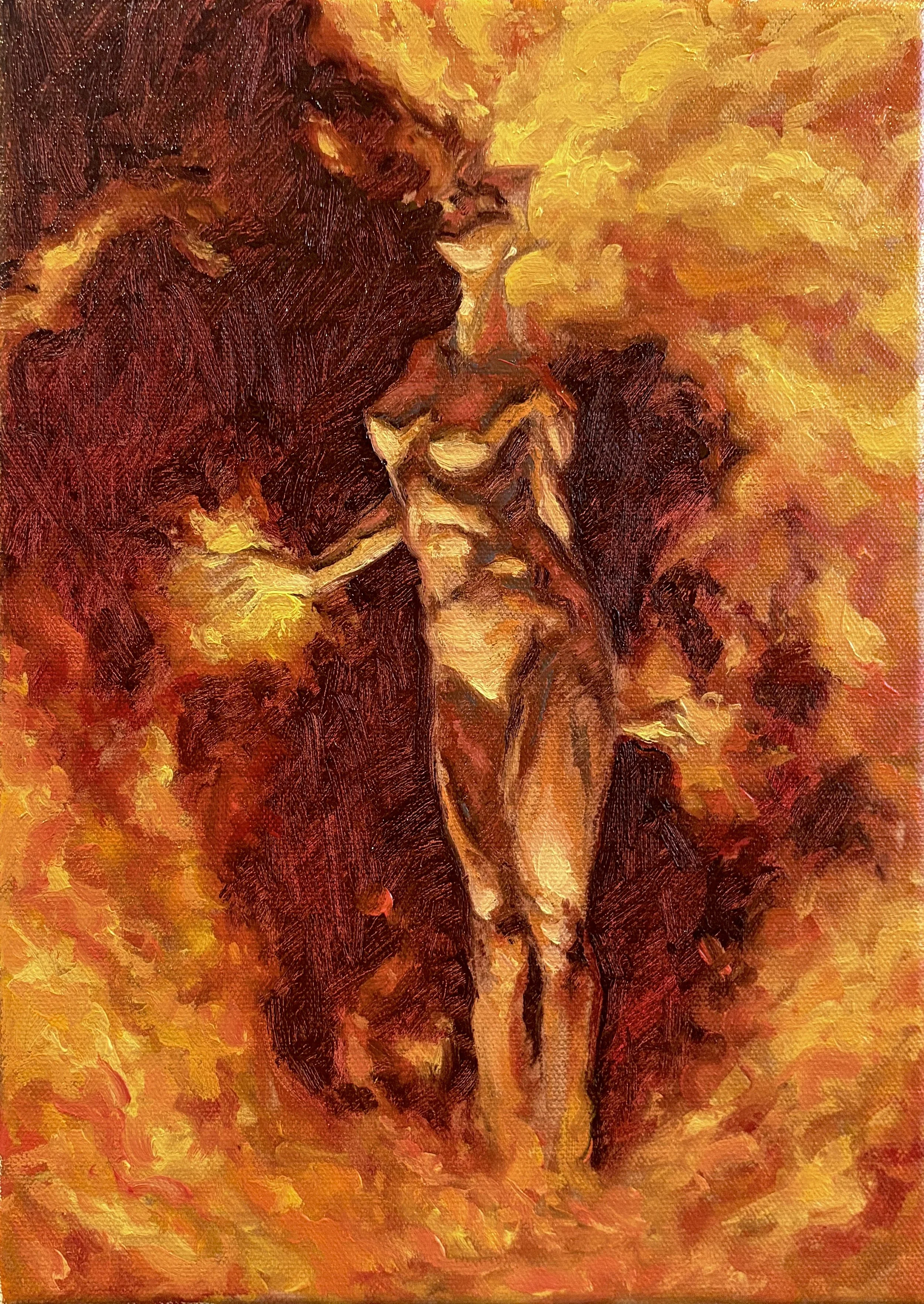 Nova, oil on canvas, 9" x 12"