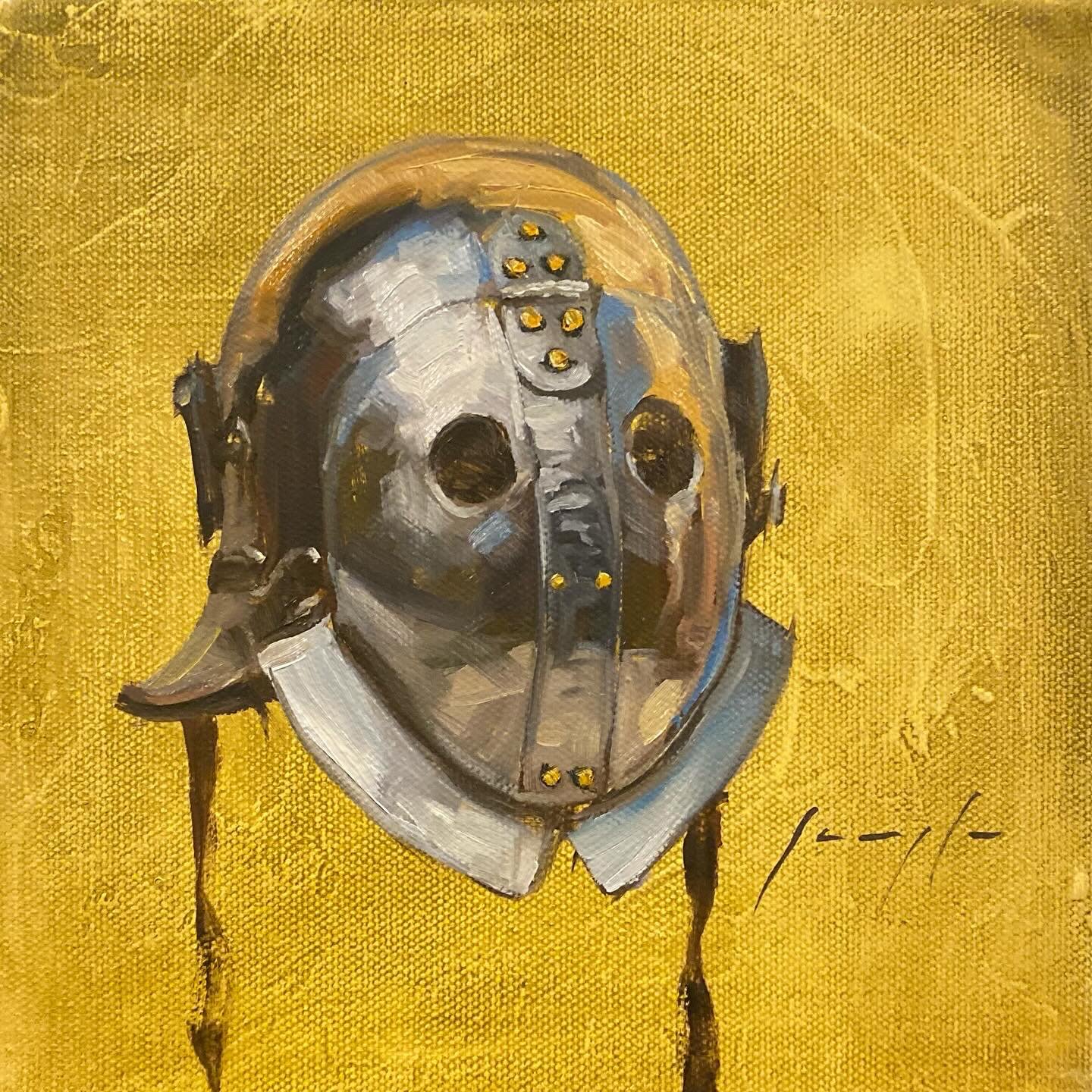 Secutor, oil on canvas, 8" x 8"