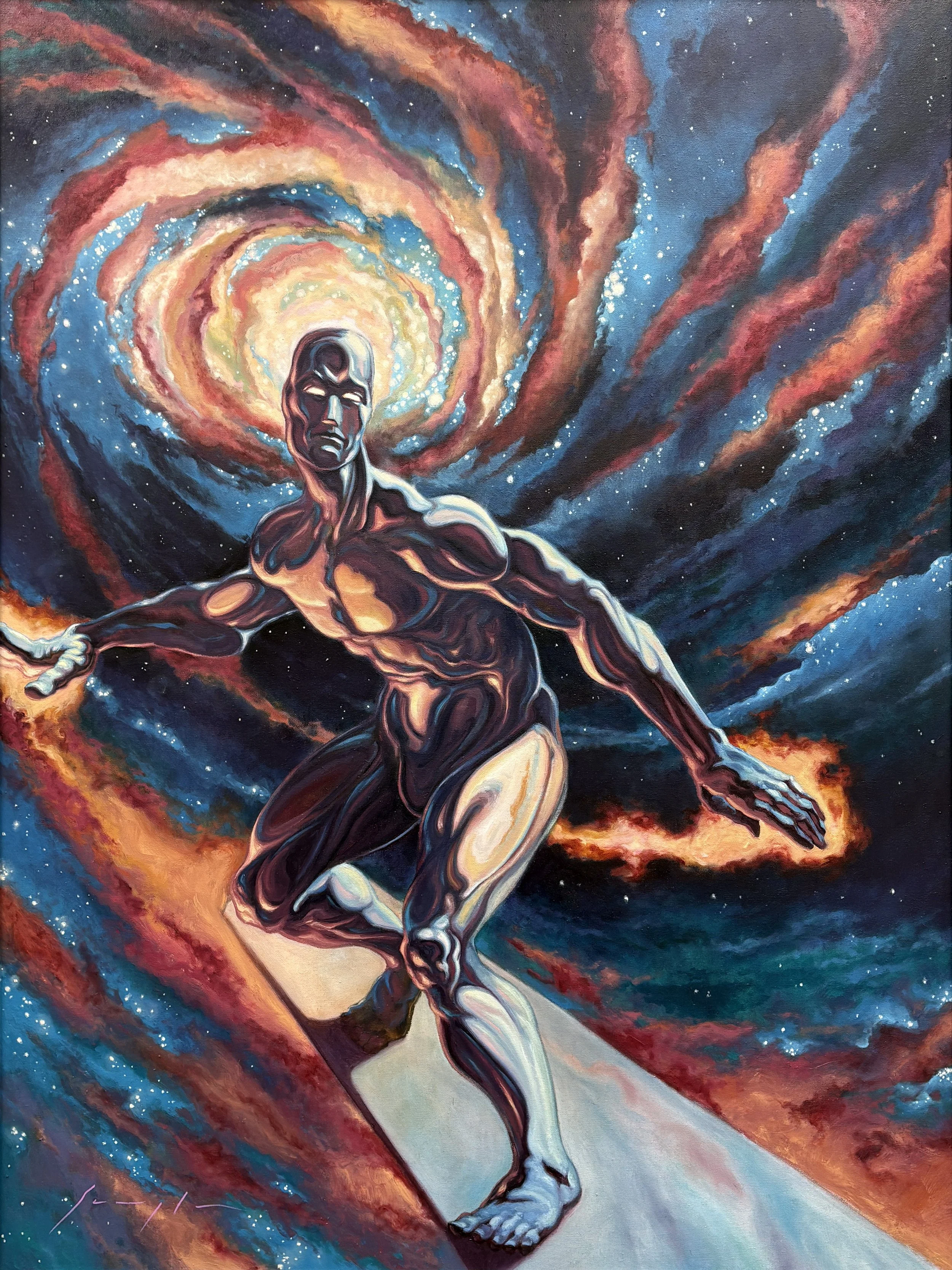 Shredding Stardust, oil on canvas, 36" x 48"