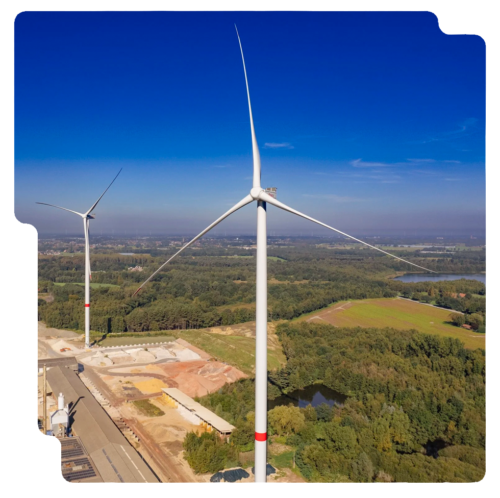 Campina Energie - Burgercoöperatie voor duurzame energie in de kempen - Turbines - Wienerberger Beerse