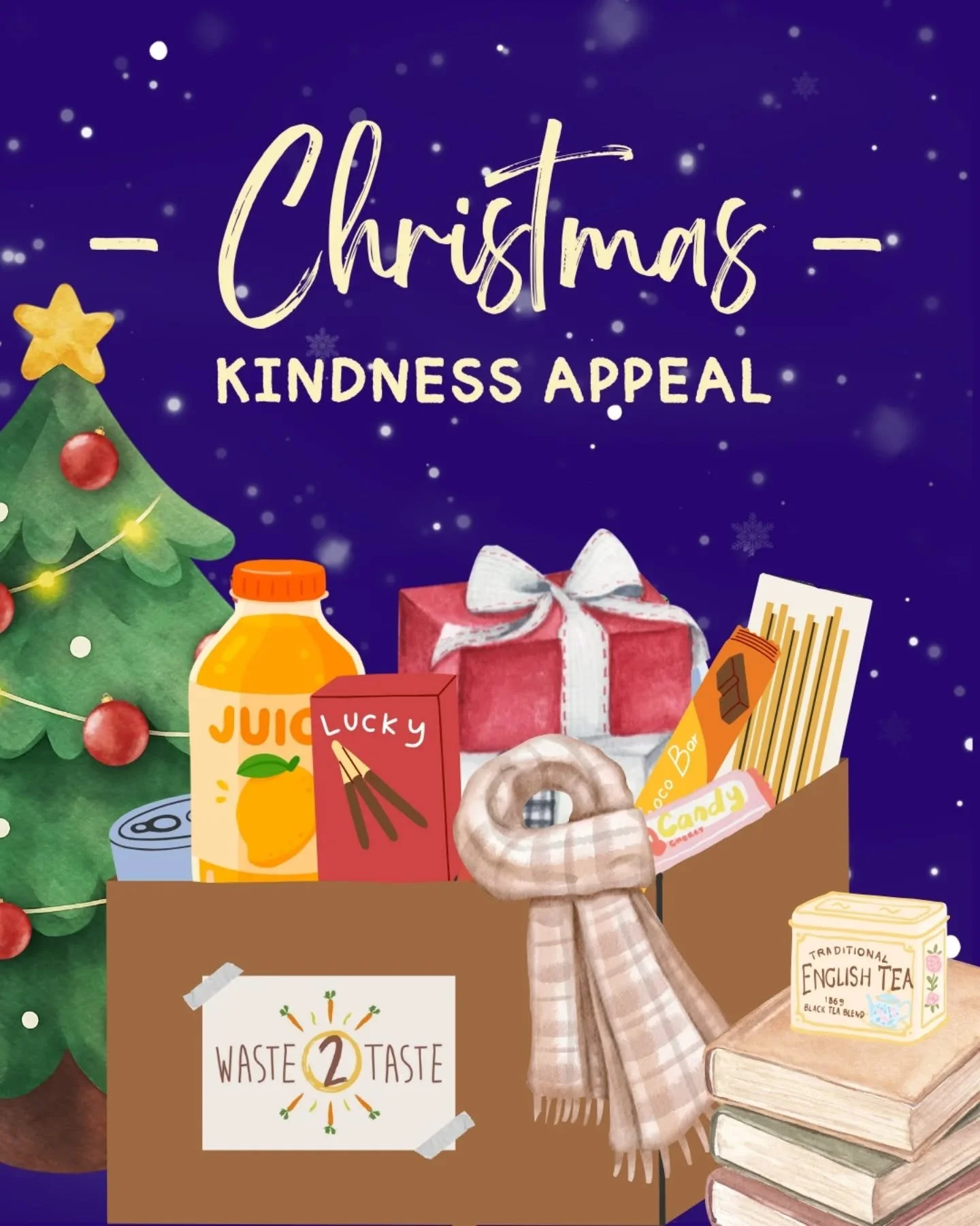 Happy 1st of December! The Festive Season is so very near! As we prepare for it, Waste2Taste is collecting donations to support all members of our community, including many older adults who rely on our services.

If you'd like to help us and contribu