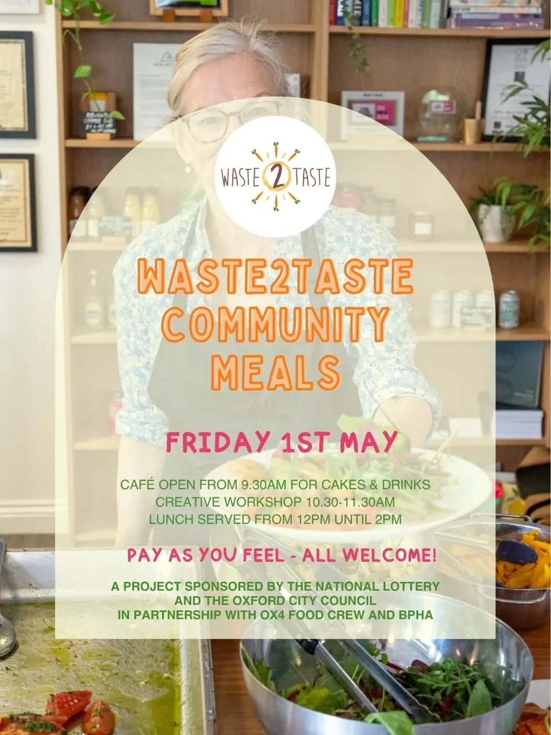 It's Community Day tomorrow! Will you be joining us?

The caf&eacute; will open at 9.30 for coffee, cakes and breakfast, we'll have an arts &amp; crafts workshop from 10.30 till 11.30 (free to attend and open to all!) and lunch will be served at 12pm