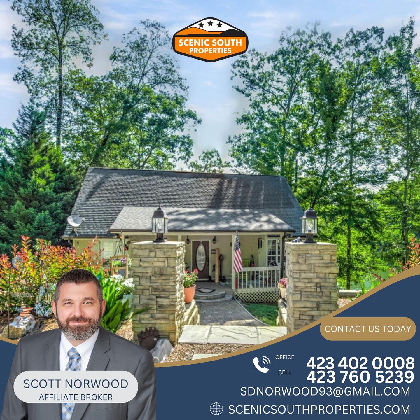 We are loving this new, waterfront property 🏡 

Located in beautiful Spring City, Tennessee, this 4B4B is a perfect lakefront property on Watts Bar. If you&rsquo;re interested in touring please reach out! 

Scott Norwood / Affiliate Broker
Scenic So