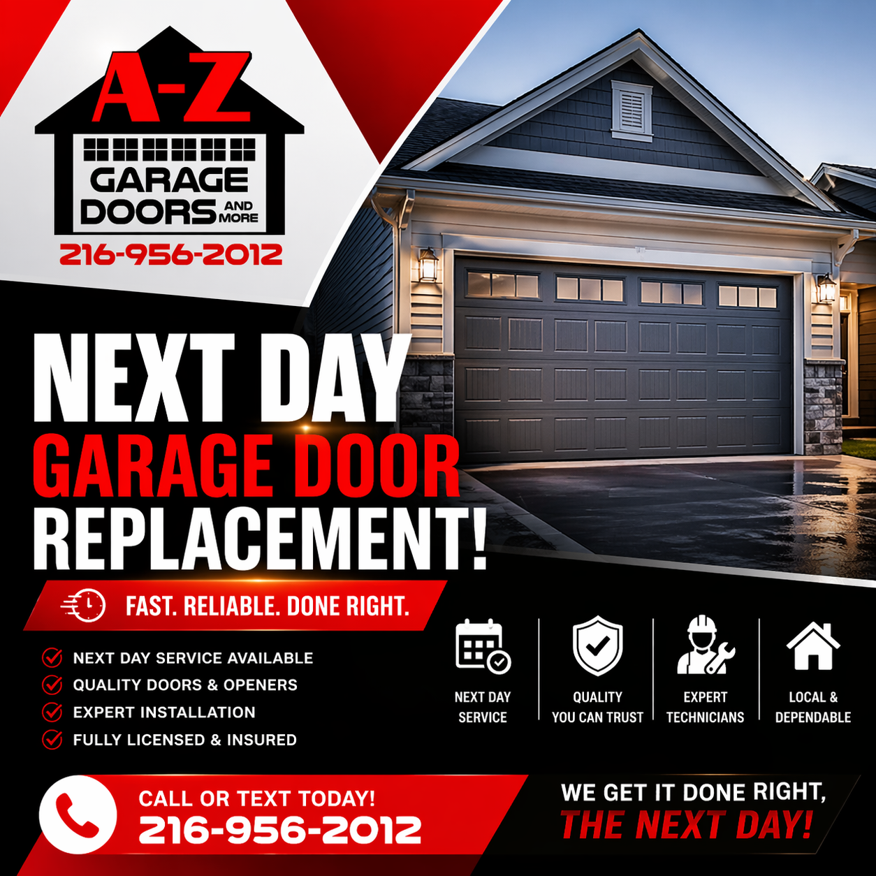 same day garage door repair