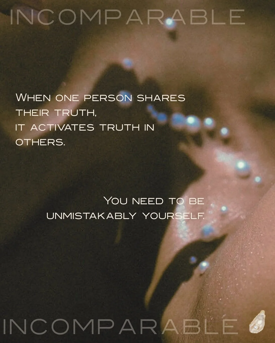 welcome to @incomparable_podcast 
she had an evolution of her own.

&ldquo;We don&rsquo;t build the future from the outside in.
We build it from the inside out.
From coherence.&rdquo;

Incomparable has entered the room and it&rsquo;s just as much you