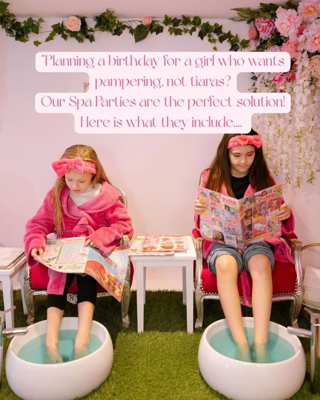 When princess parties feel a little too babyish&hellip; but teen parties feel way too soon ✨

Our Spa Parties are made for that in-between age where girls want to feel grown-up, pampered, and celebrated&hellip; without losing the fun 💖

Think:
🎀 Mi