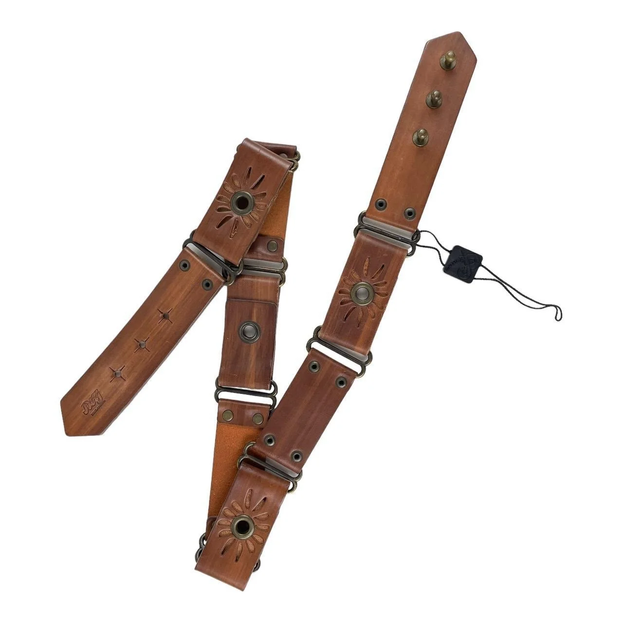 Dolce & Gabbana Embellished Brown Leather Belt