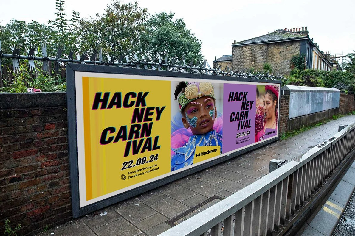 Hackney Carnival outdoor advert