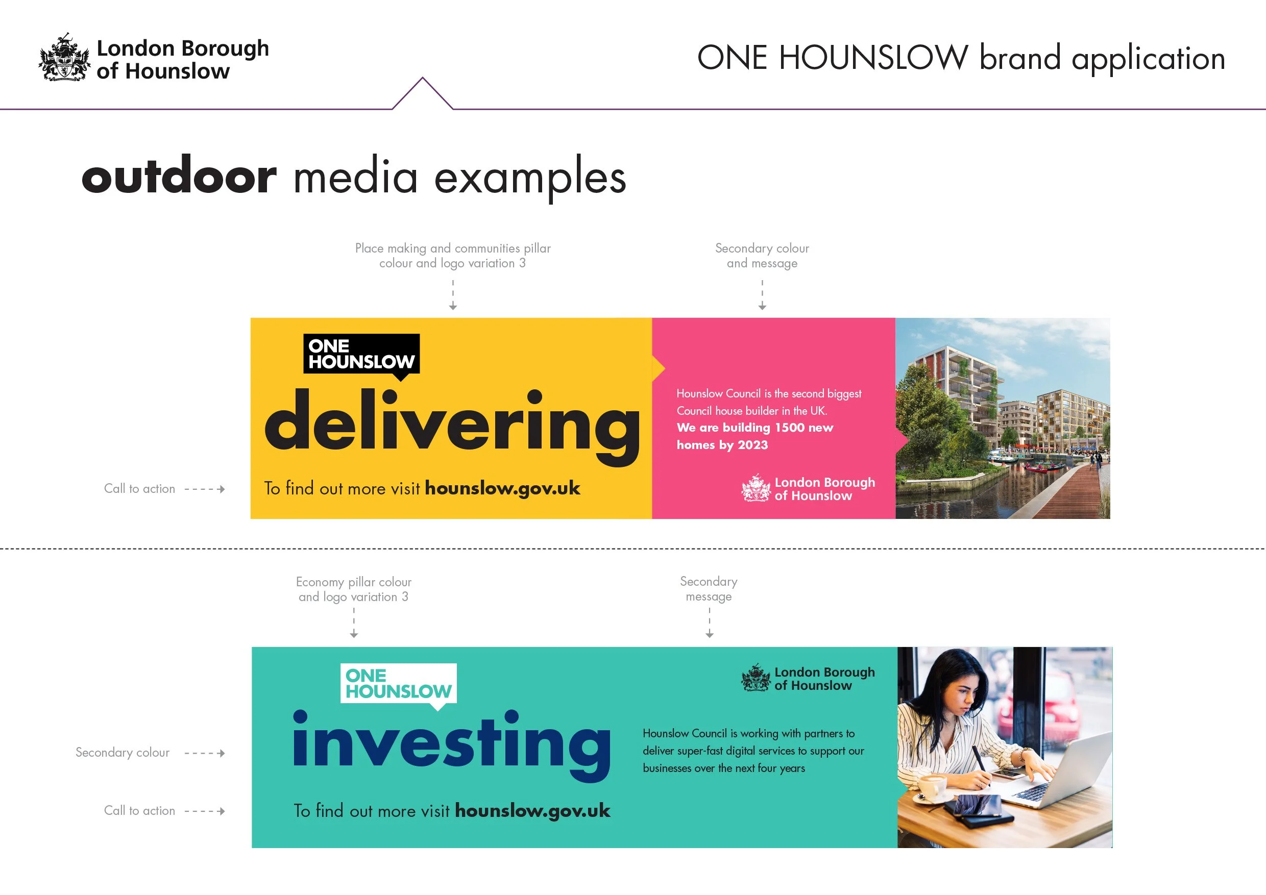 One Hounslow hoarding example