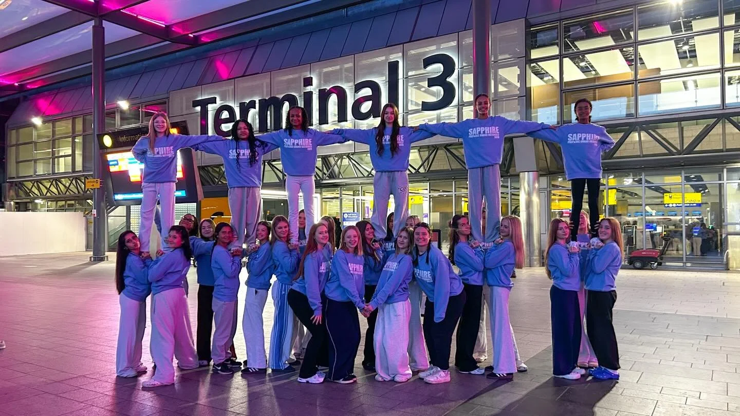 Sapphire arrived nice and early at the airport this morning! Florida here we come💙🇺🇸

#bracknellcheer #cheerleading #cheerleadingteam #florida #cheerleadersofinstagram