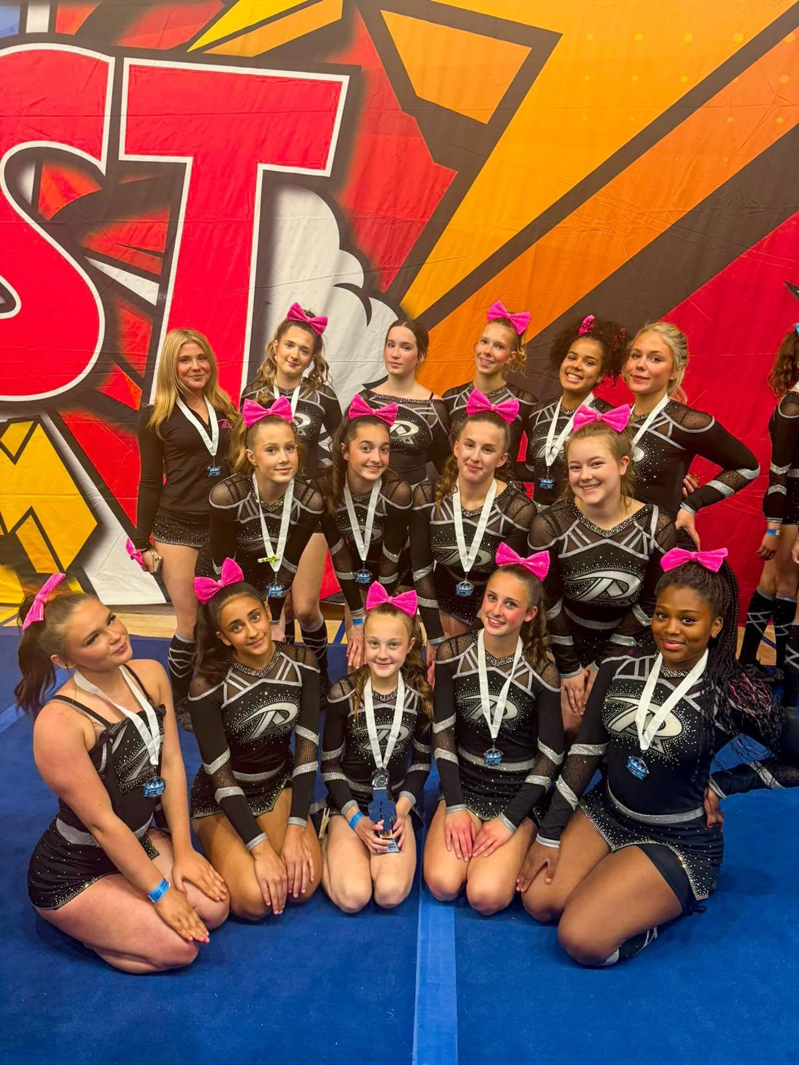 FIRST PLACE for Pink Diamonds! We are so proud🩷

#cheerleading #cheerleaders #cheerleadingteam #bracknellcheer #cheerleadingcompetition