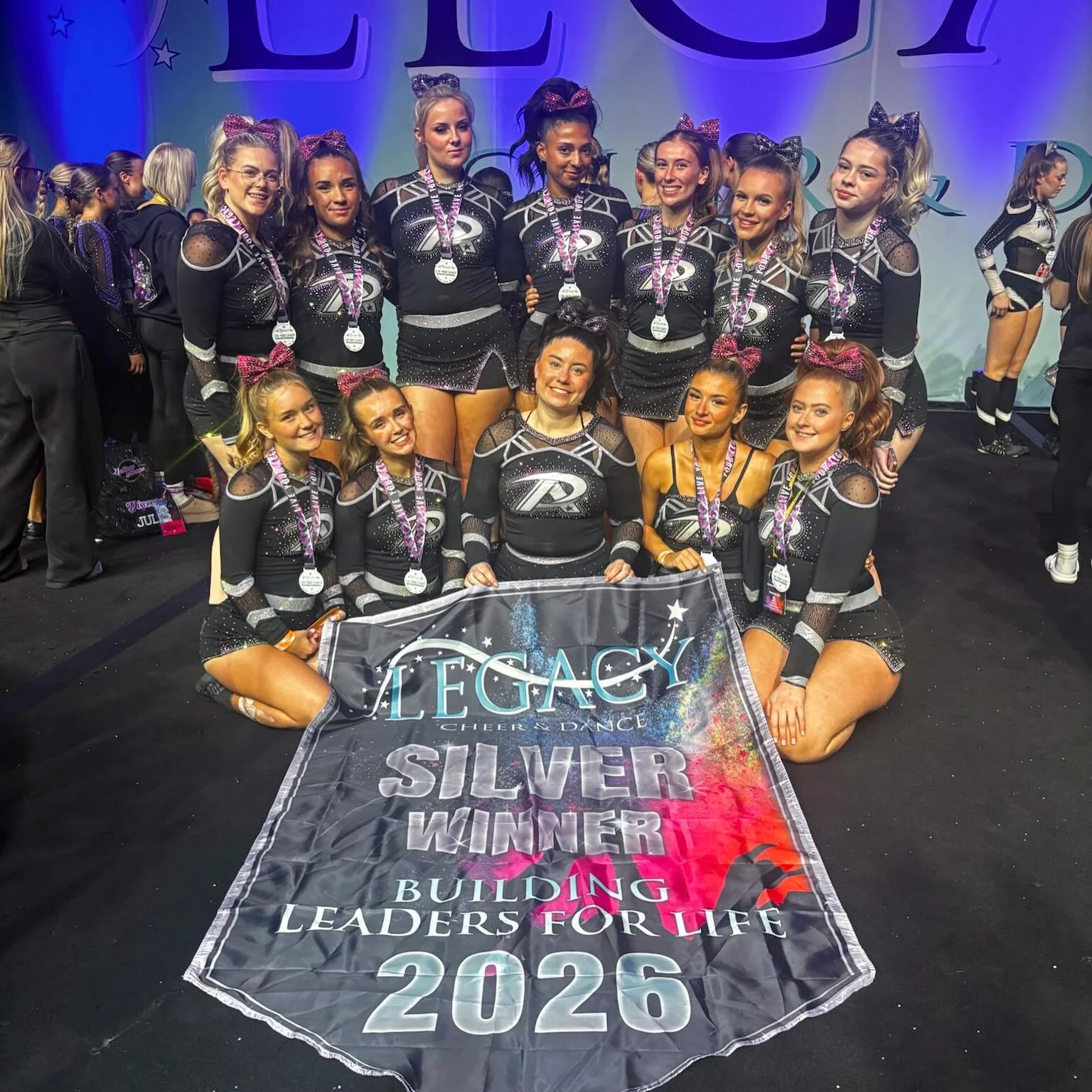 2nd Place for onyx🖤

#cheerleading #bracknellcheer #cheerleadersofinstagram #cheerleadingcompetition #cheerleadingteam