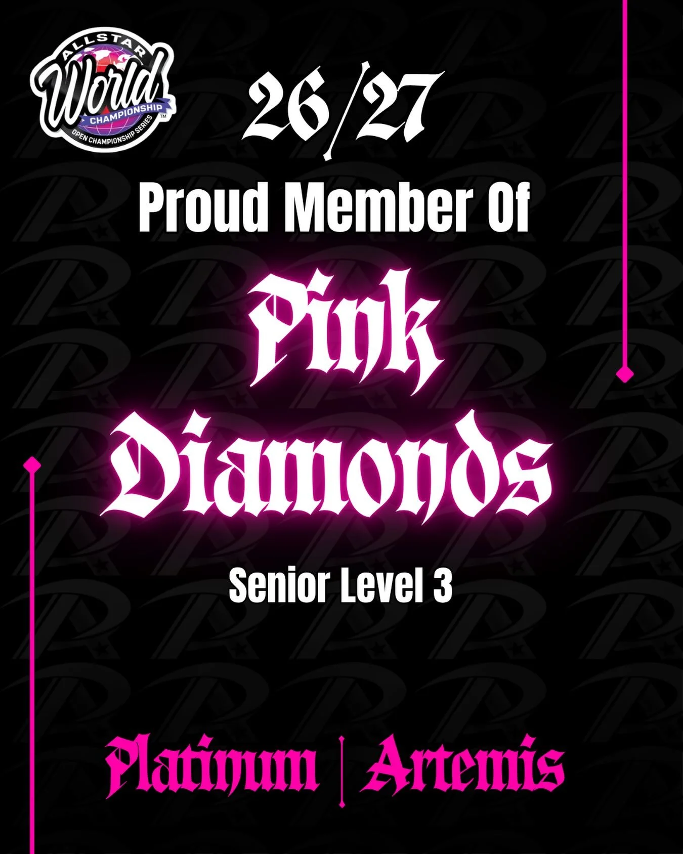 Pink Diamonds emails have been sent out!🩷🇺🇸 

#cheerleading #teamplacements #congratulations #bracknellcheer #cheerleadingteam