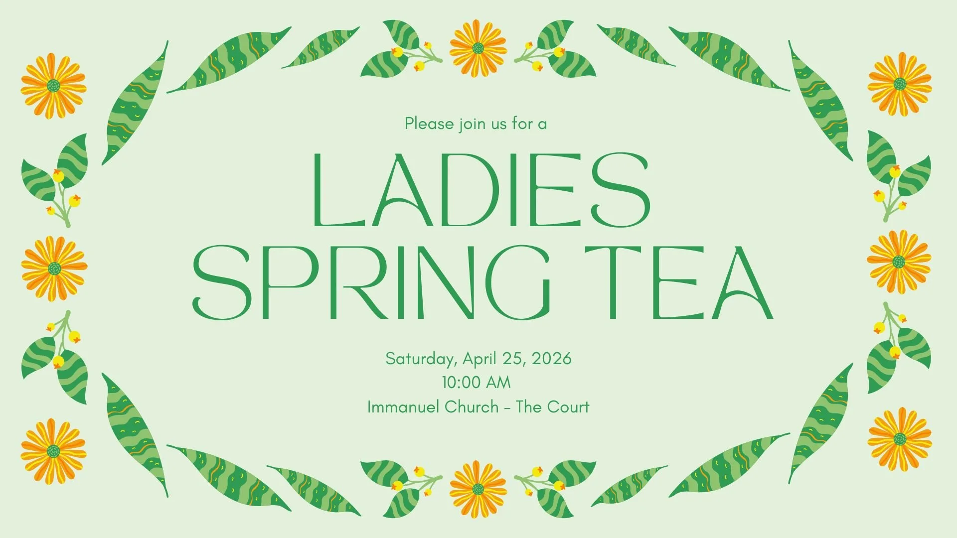 Ladies' Spring Tea