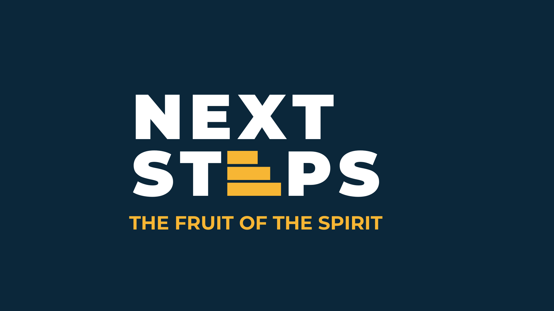 Next Steps: The Fruit of the Spirit