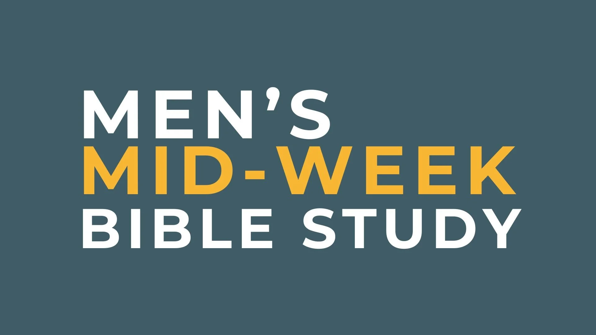 Men's Bible Study