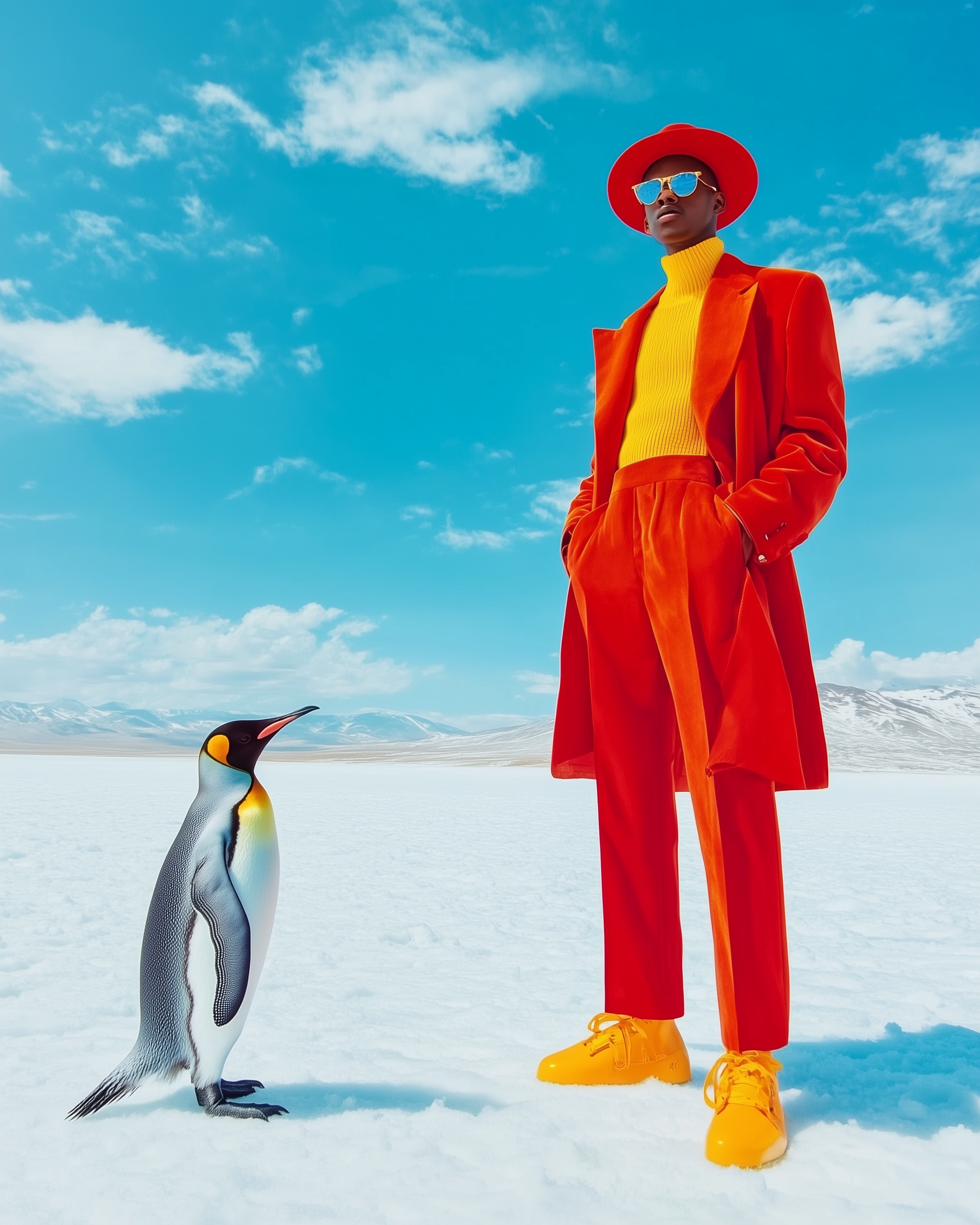 2 Penguin of a Feather Pose Together