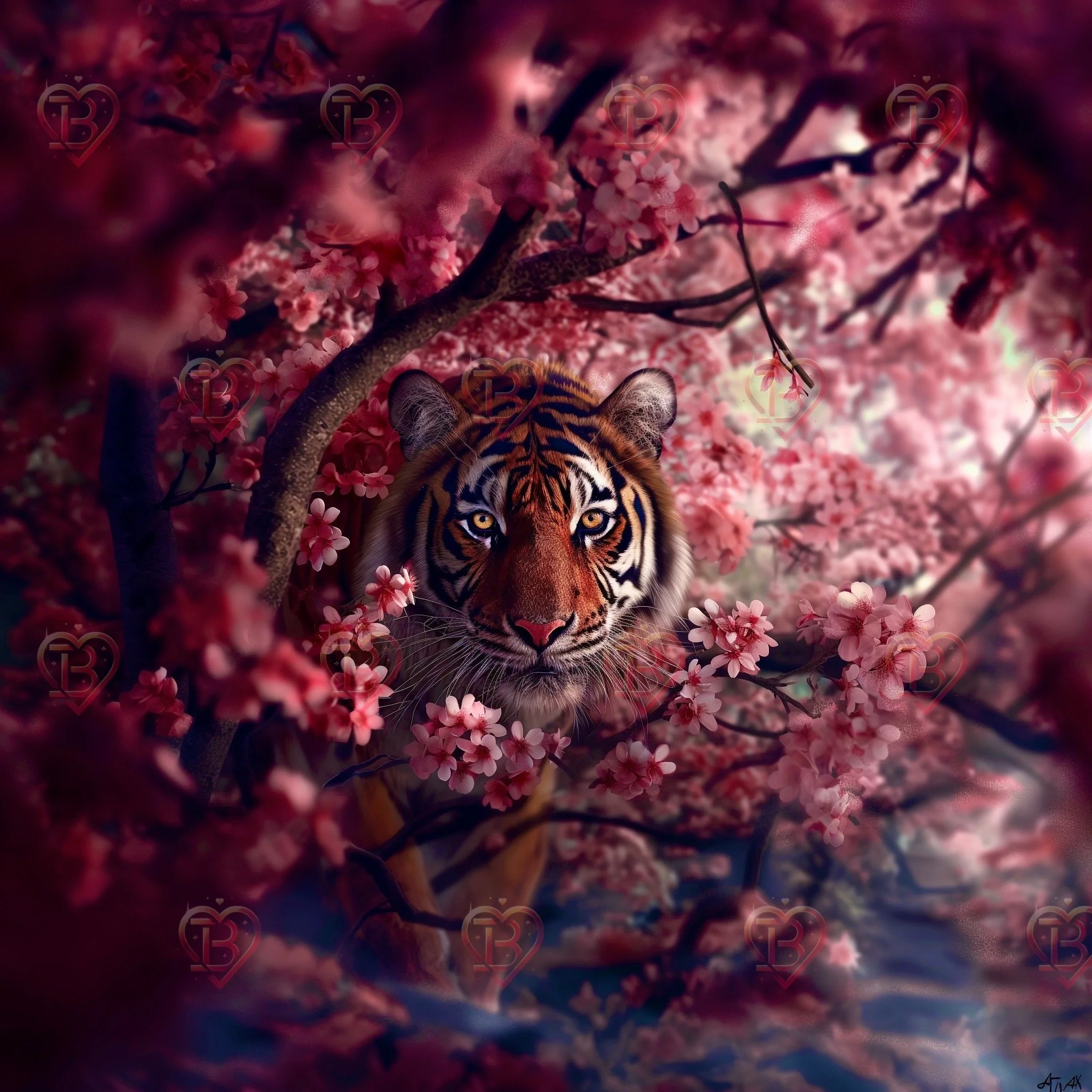 Cherry Blossom and Tiger 2.JPG