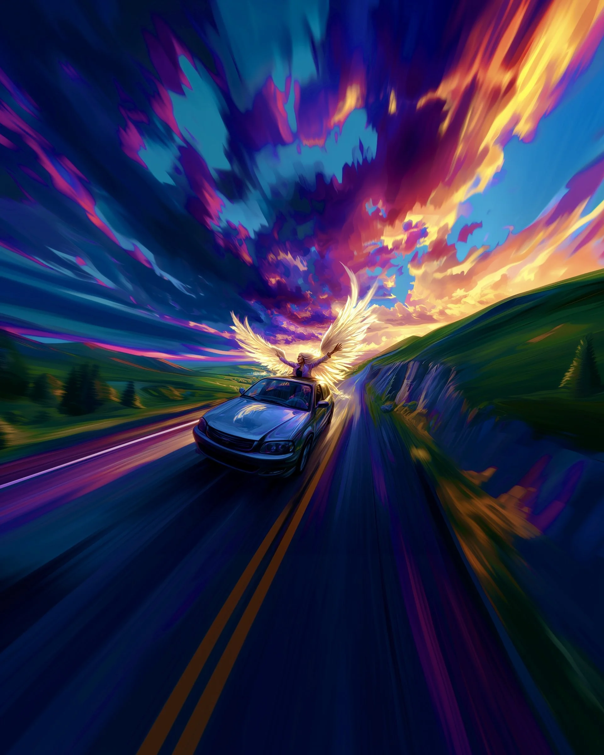Angel Through the Car Sunroof v2 3.JPG