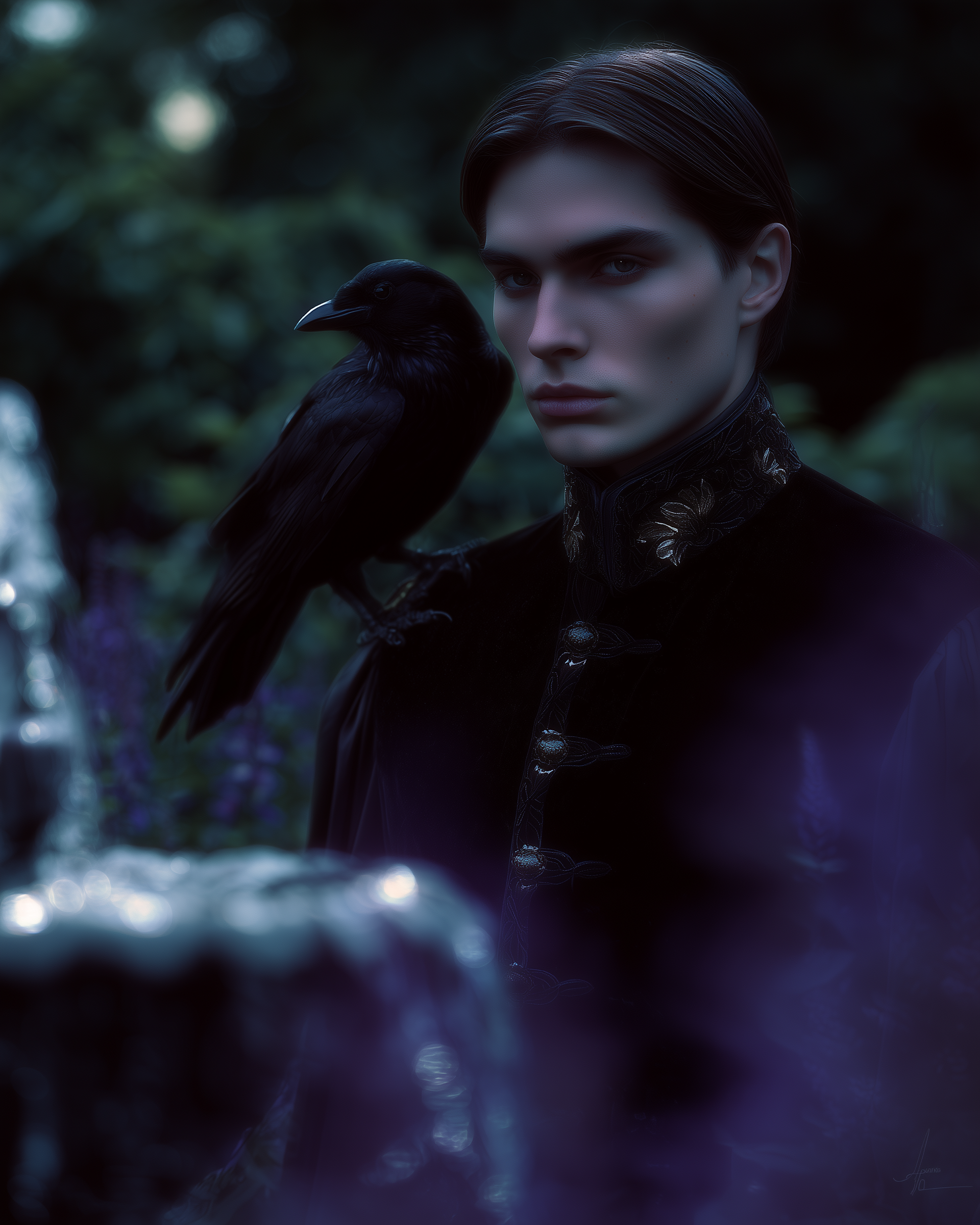 Gothic Portrait in a Gothic Garden 10.png