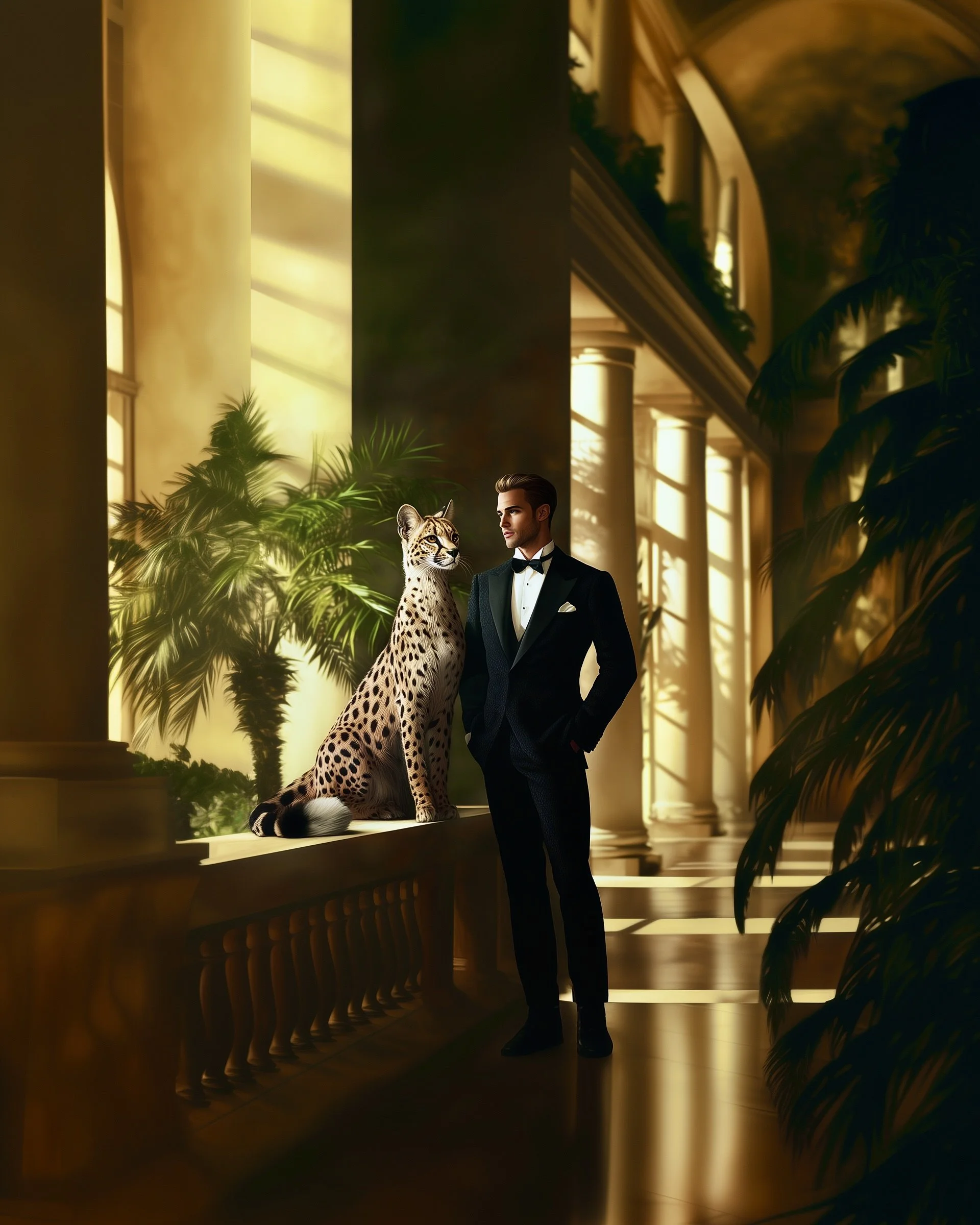 A Bond Between Gentleman and Serval