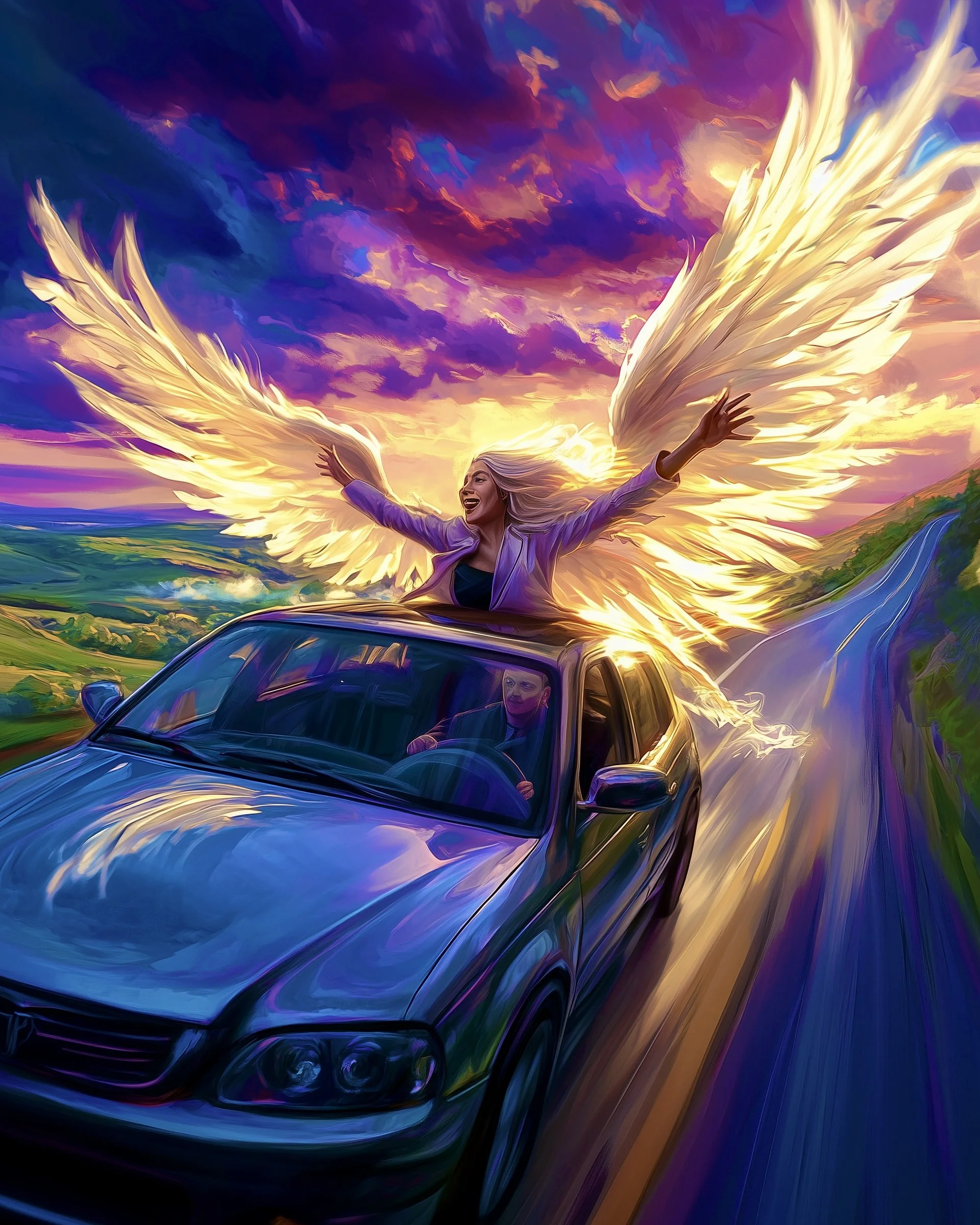 Angel Through the Car Sunroof v2.JPG