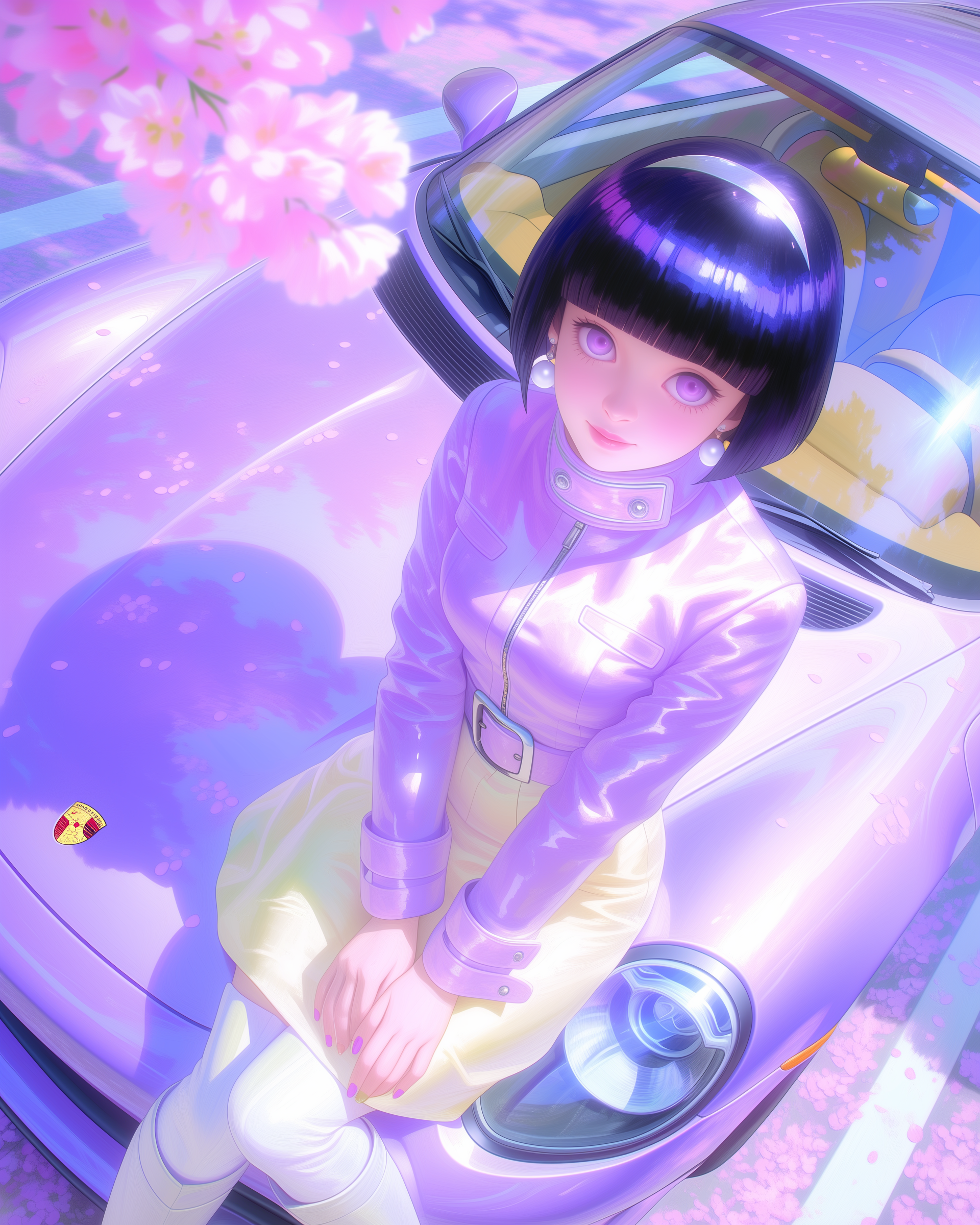 Hinata Hyuga × Porsche Taycan 1.png