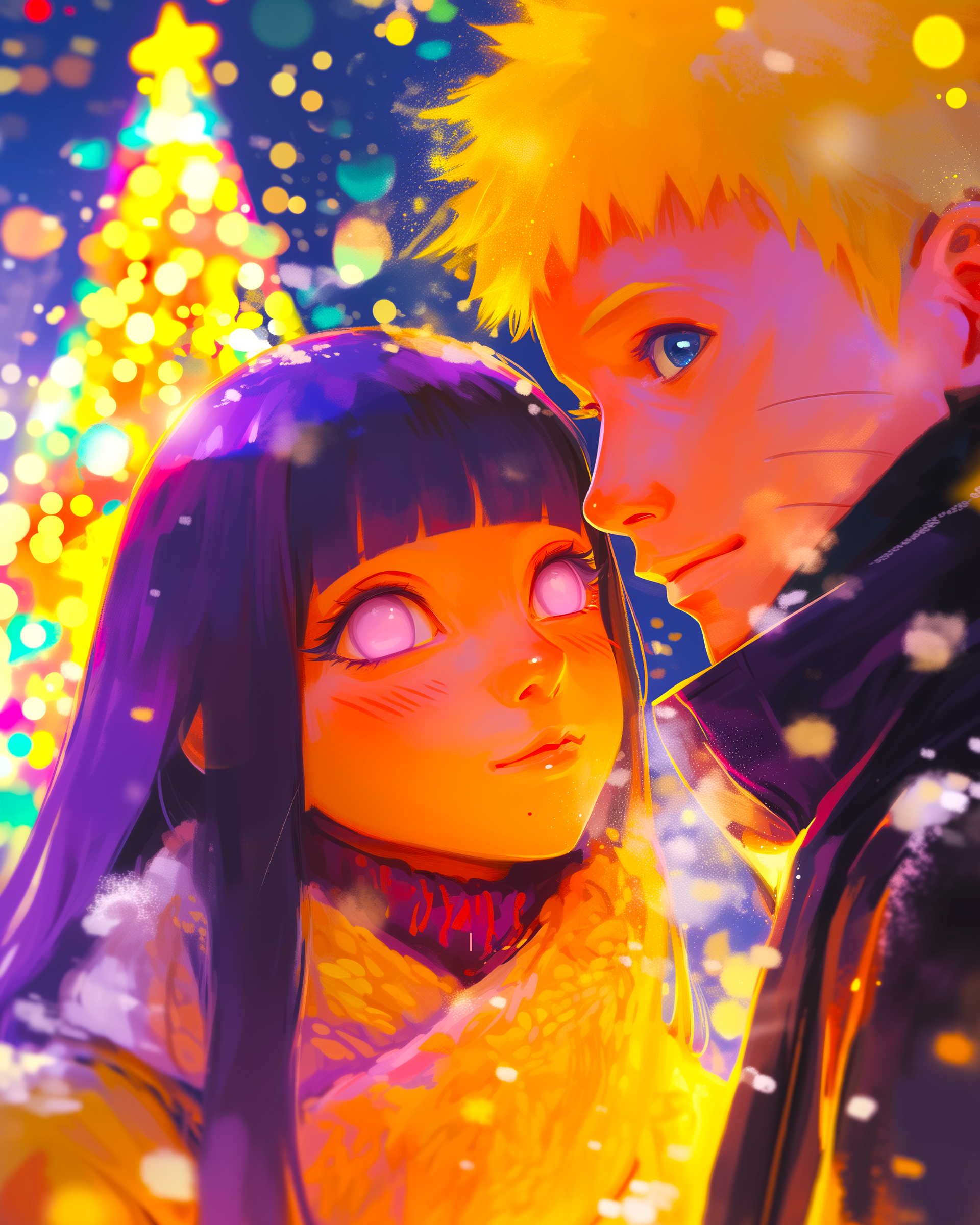NARUTO UZUMAKI AND HINATA HYUGA AT ROCKEFELLER CHRISTMAS TREE LIGHTING 1.png