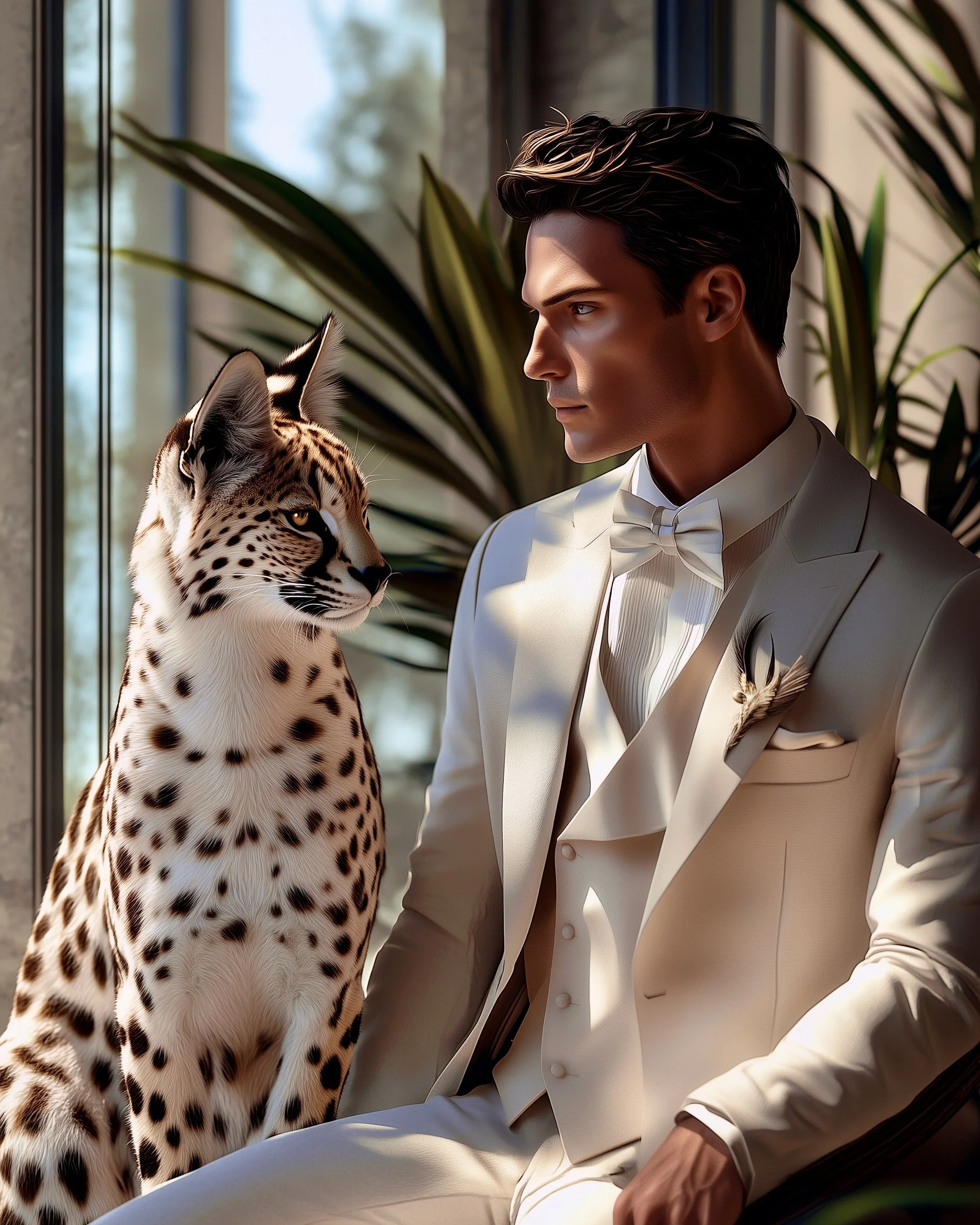 MAN AND SERVAL 8.JPG