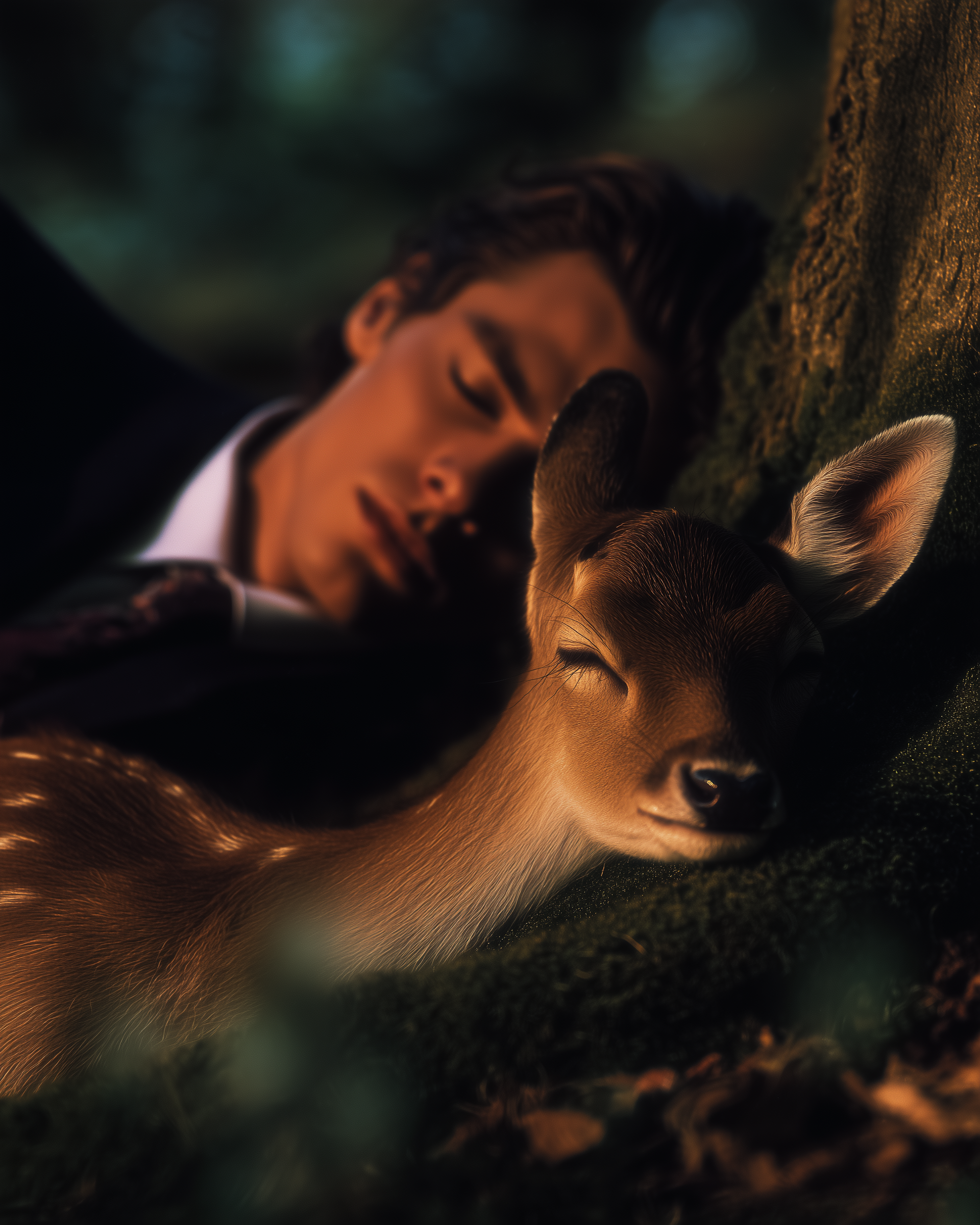 Heartfelt Moment with a Deer