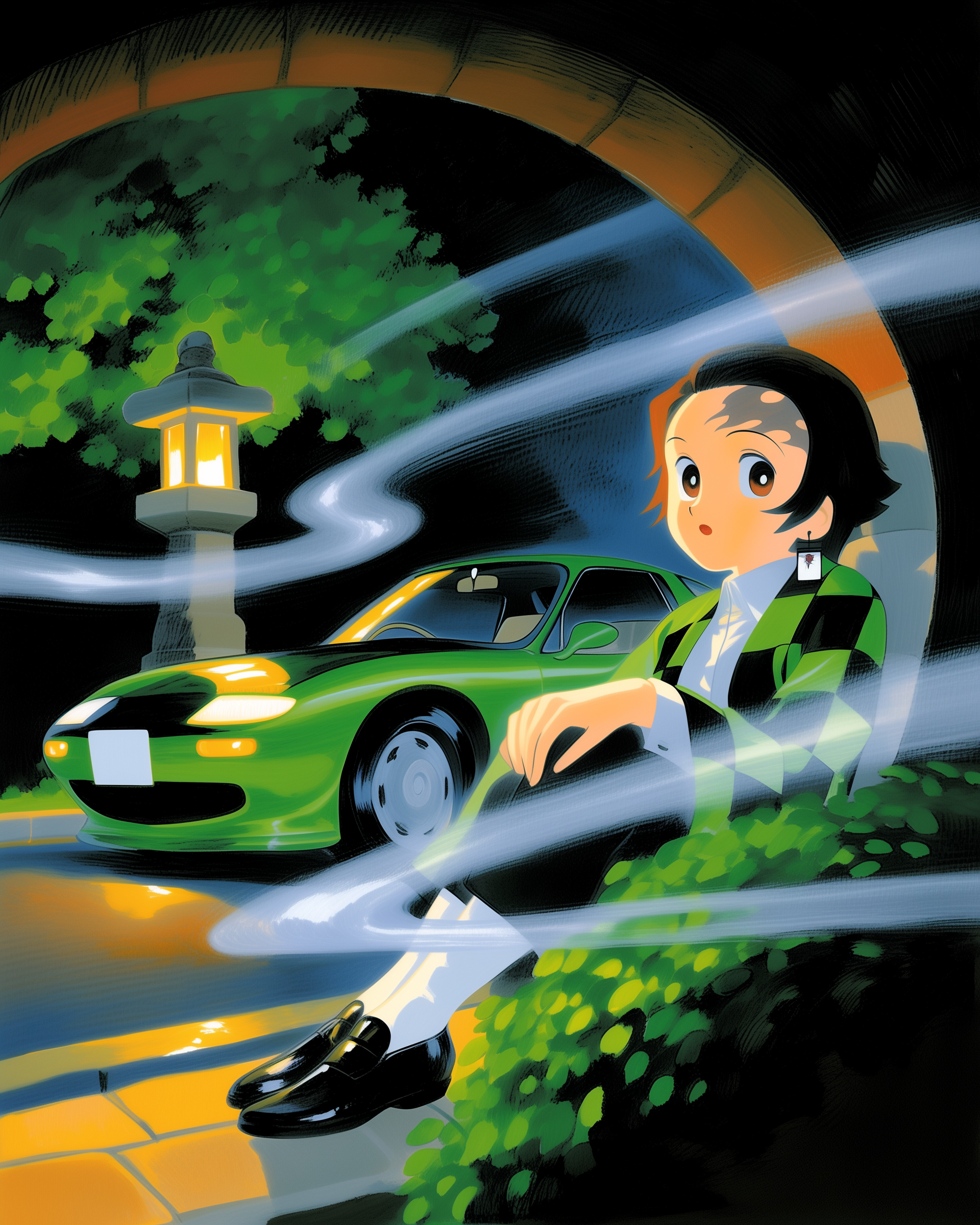 Tanjiro Kamado × Mazda RX-7 FD 1.png