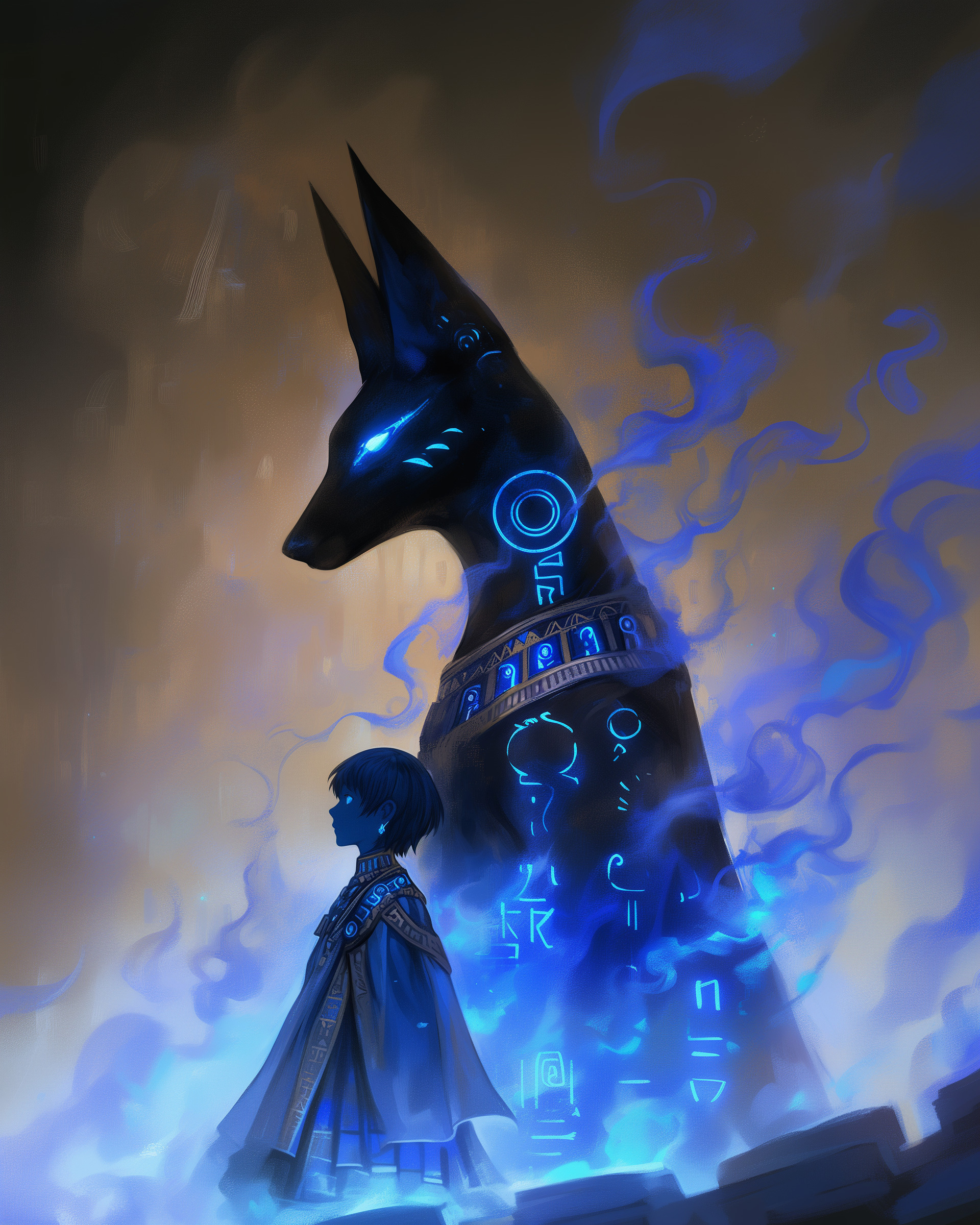 Anubis is an ancient Egyptian god associated with mummification and the afterlife.