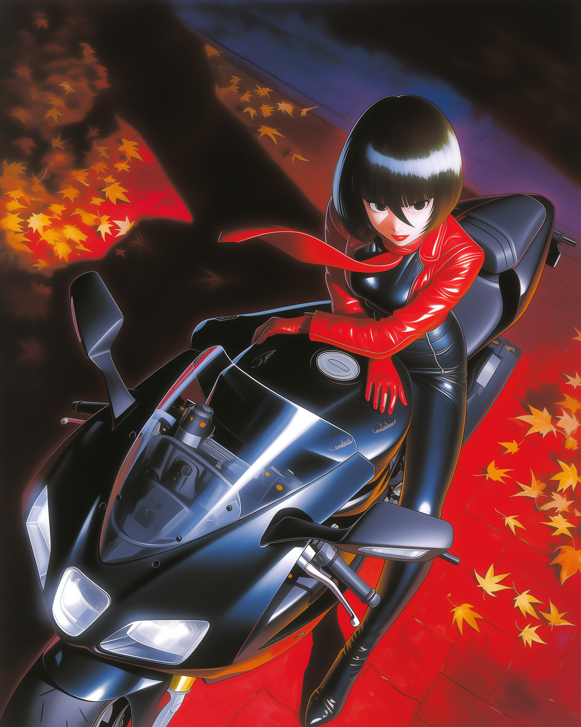 Mikasa Ackerman × Ducati Panigale V4 1.png