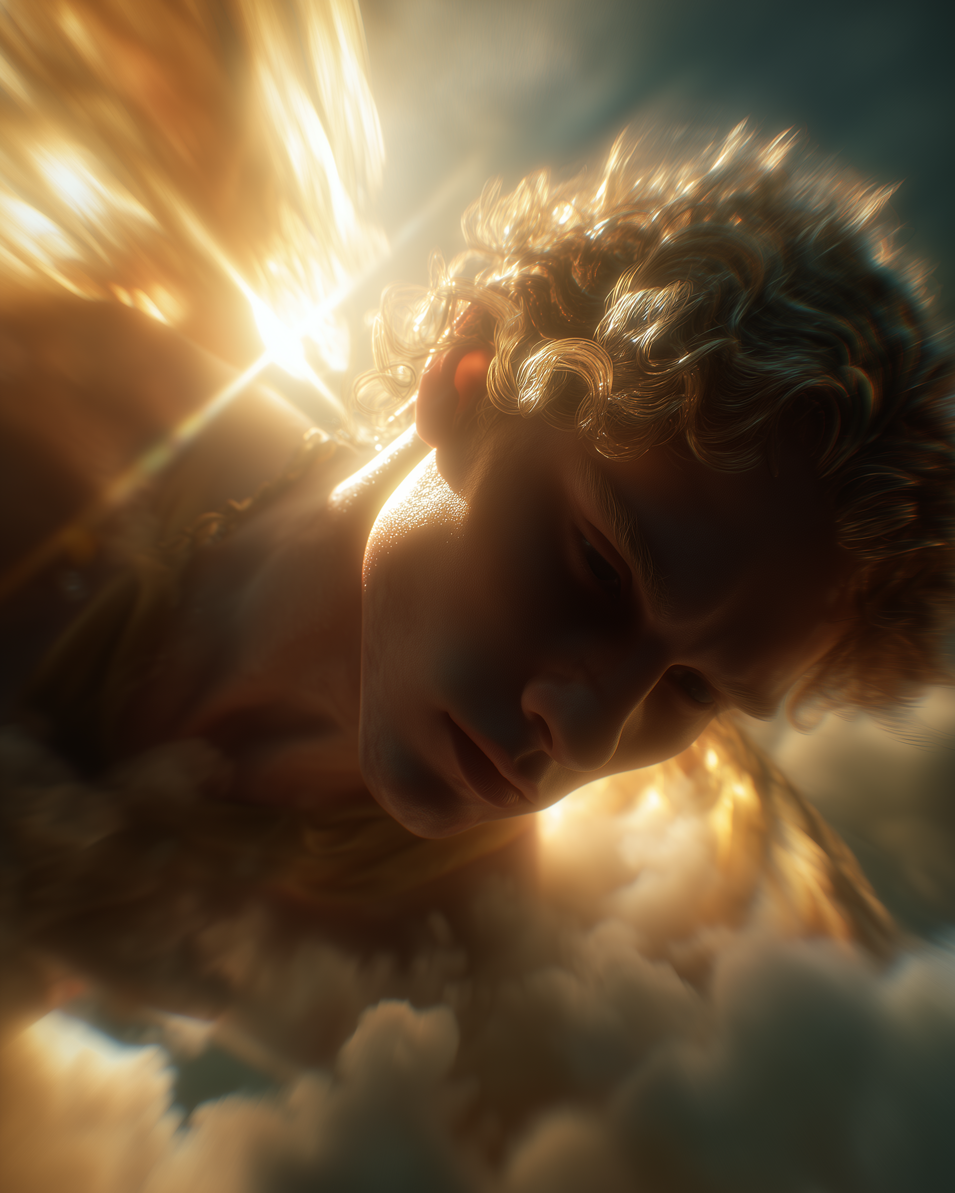 Icarus was a legendary figure in Ancient Greece best known for the myth of his attempt to escape imprisonment with wings made of feathers and wax, crafted by his father, Daedalus. Before their flight, Daedalus warned Icarus not to fly too close to th