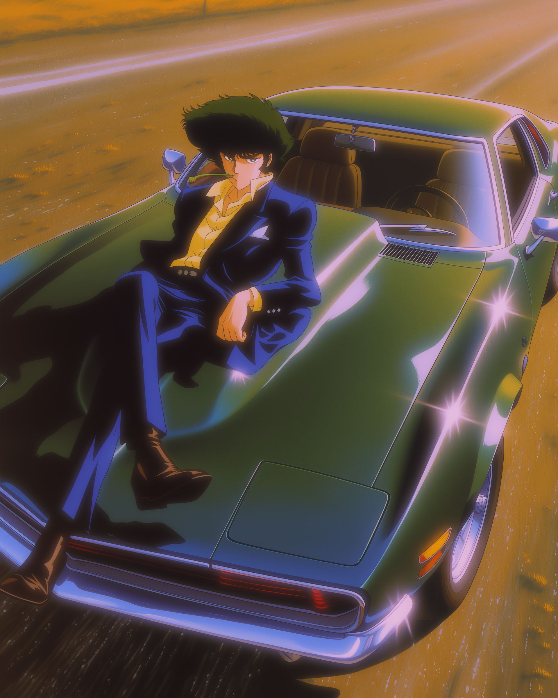 Spike Spiegel × Ford Mustang Shelby GT500 1.png