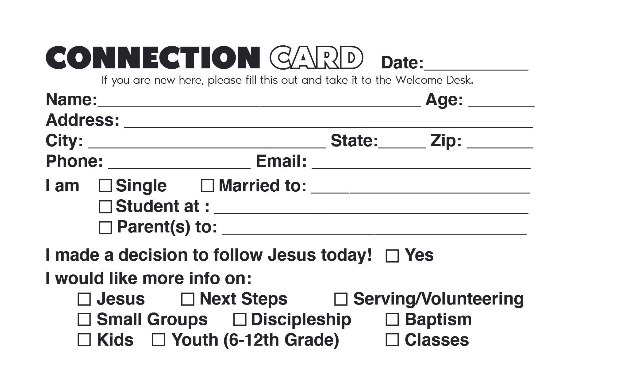 TFH Connection Card Back