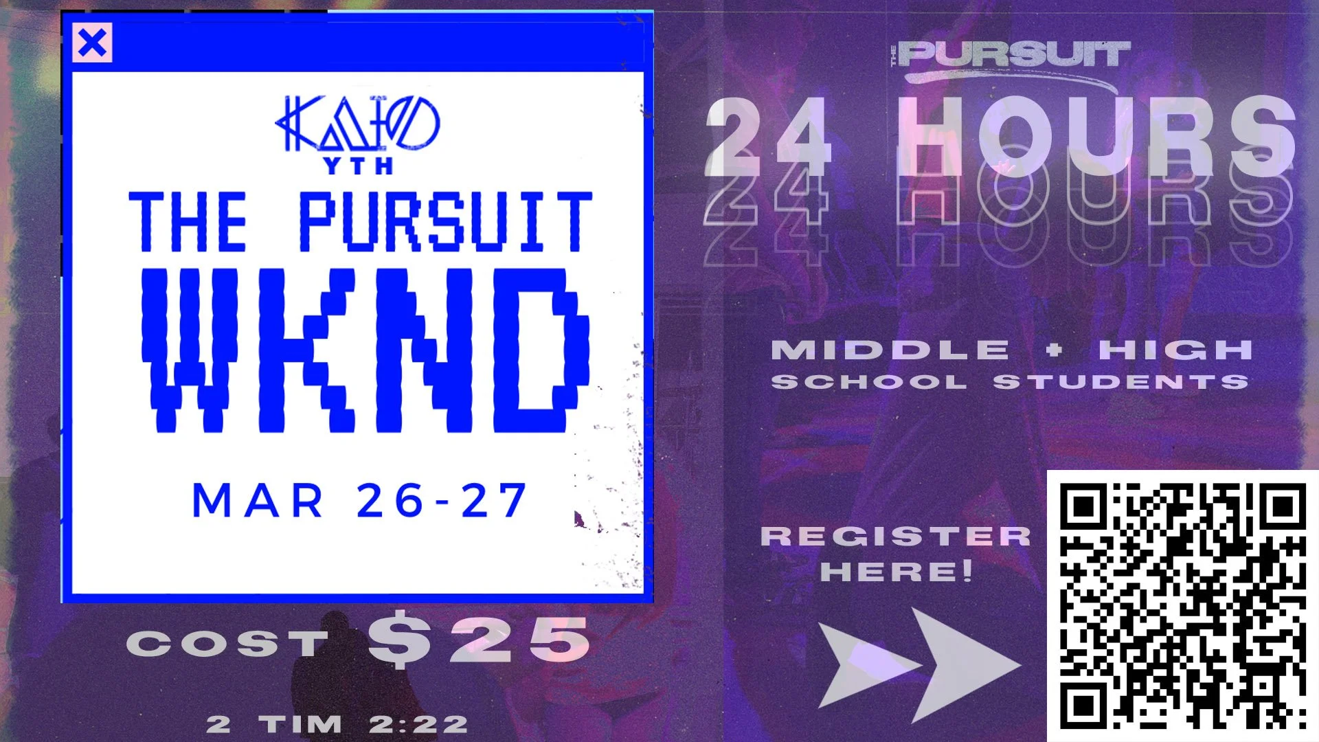 KAIO Youth "The Pursuit" 2021 Announcement Slide