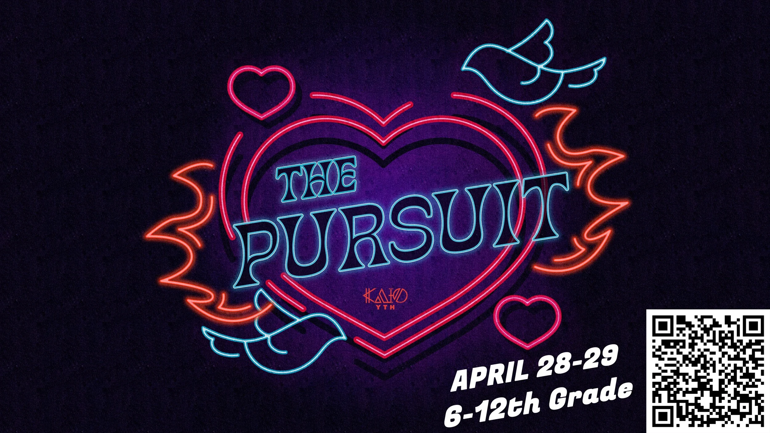 KAIO Youth Ministry "The Pursuit" 2023 Logo + Brand