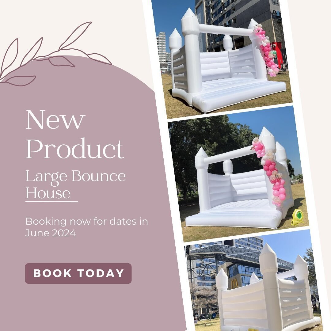 Just posted on our website. Will be available for outdoor bookings starting in June. 
.
.
Let us plan your next party!