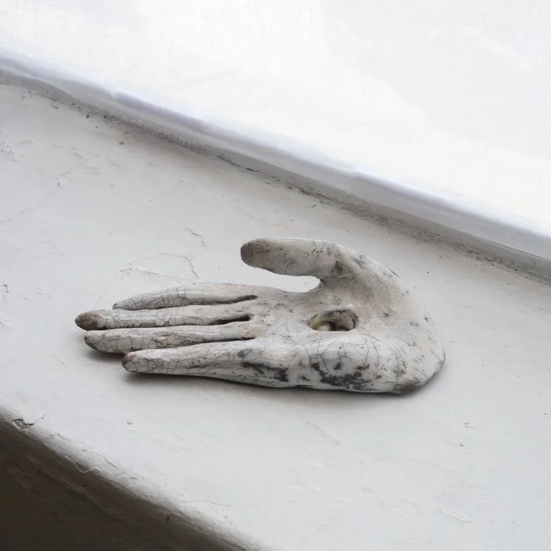 Raku Hand by Flora Wallace