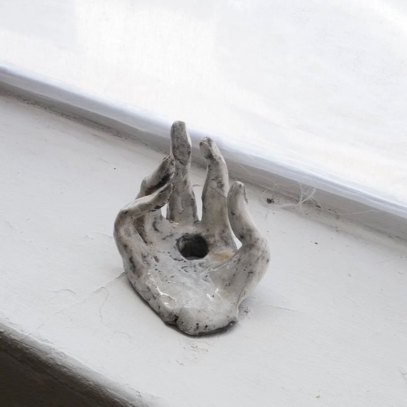 Raku Hand by Flora Wallace